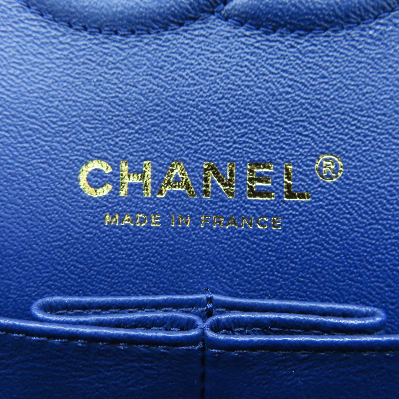 CHANEL 【激減優惠】菱格帆布Classic 25cm金扣肩背袋綠色