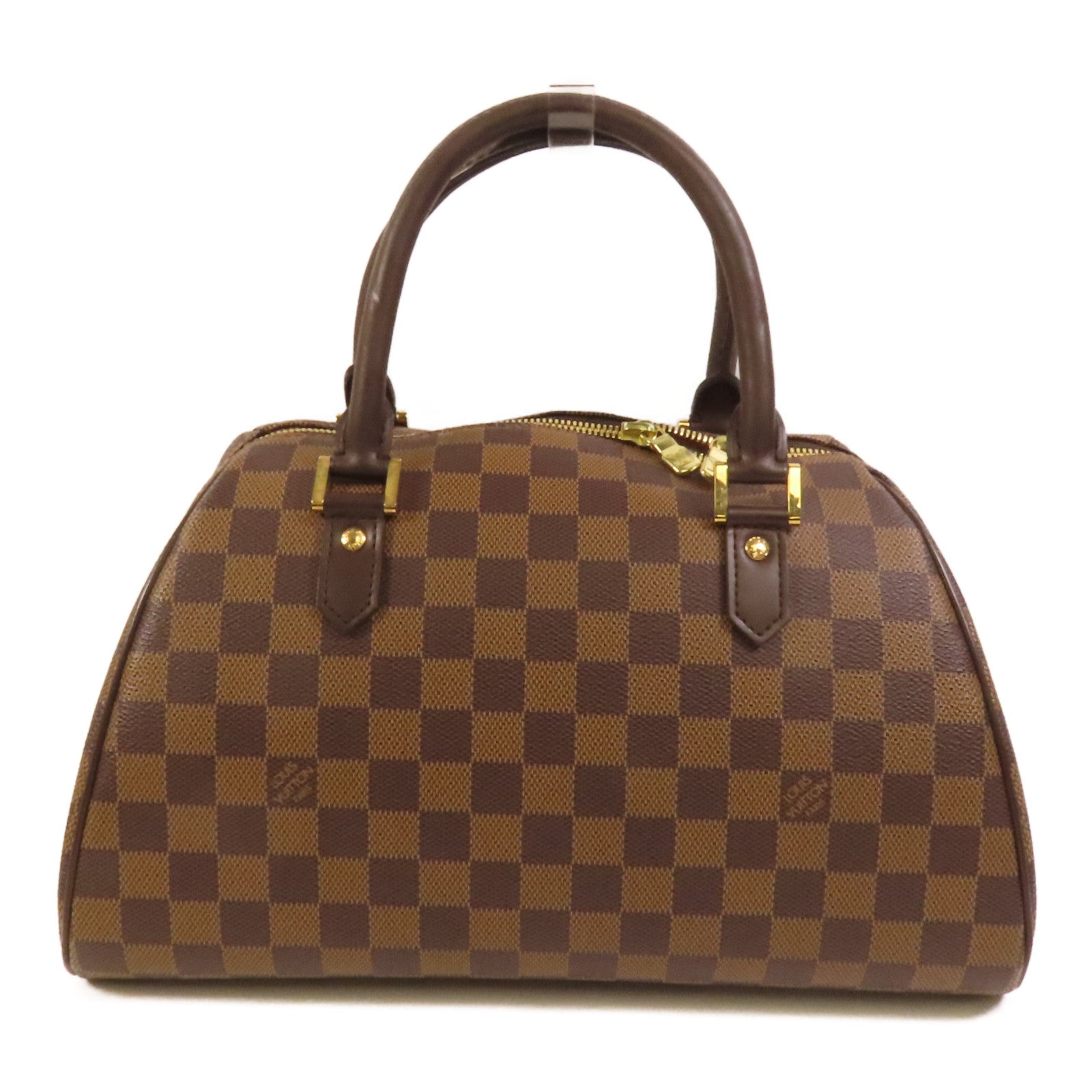 LOUIS VUITTON Damier Ribera MM金扣手挽袋