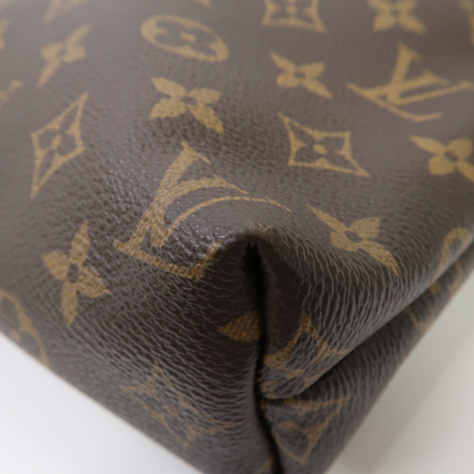 LOUIS VUITTON 【激減優惠】Monogram Lockit Chain金扣手挽袋啡色