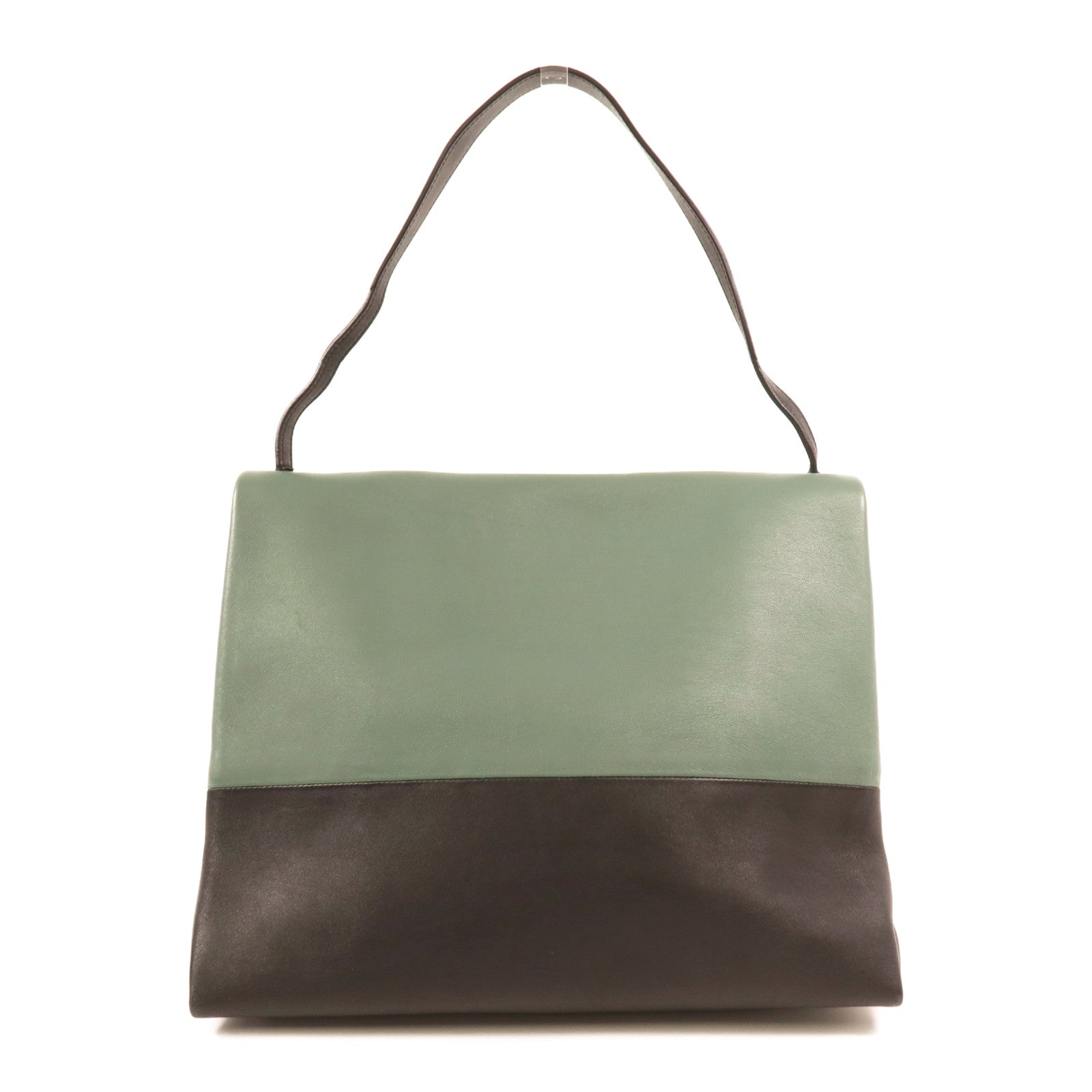 CELINE 牛皮皮革Hand Bag銀扣手挽袋