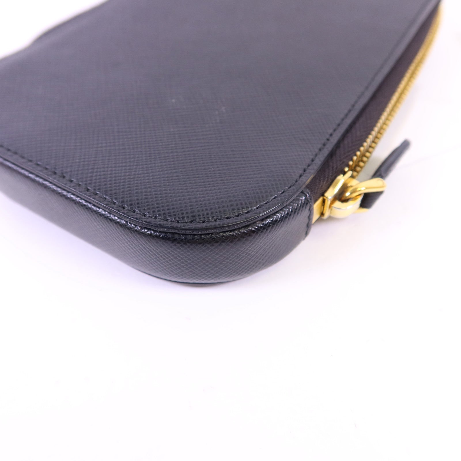 PRADA 牛皮皮革Saffiano Phone Case金扣手挽袋