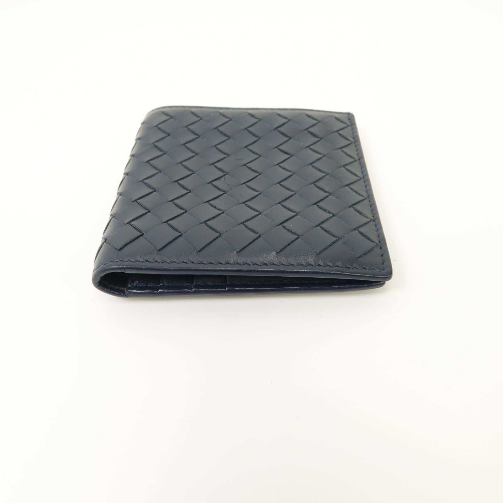 BOTTEGA VENETA 織紋皮革Wallet錢包深藍色