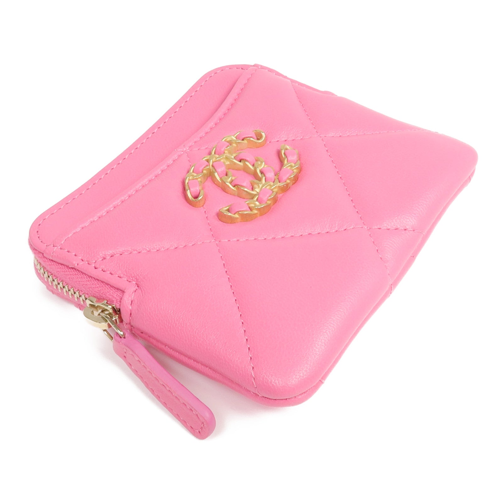 CHANEL 羊皮皮革Card Case金扣卡片套