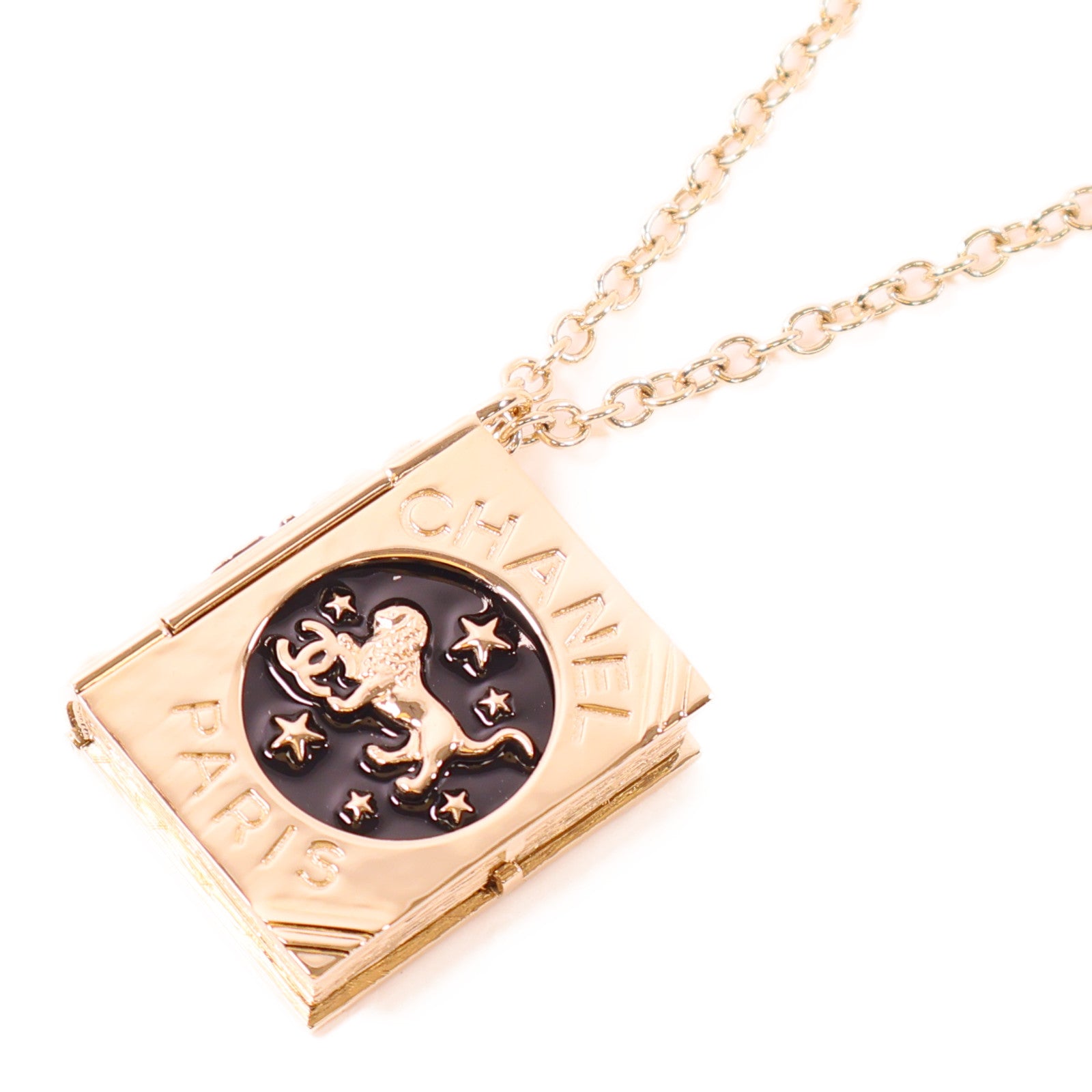 CHANEL 金屬Necklace項鍊金色/黑色