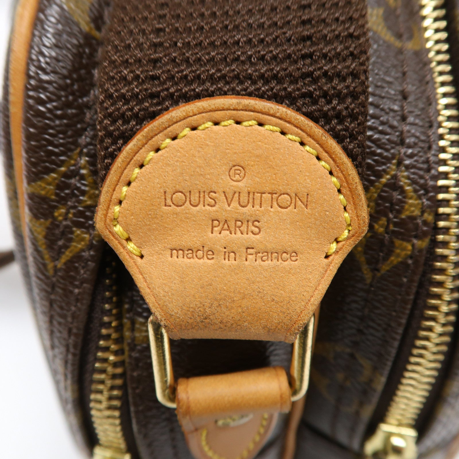 LOUIS VUITTON Monogram Reporter PM金扣肩背袋啡色