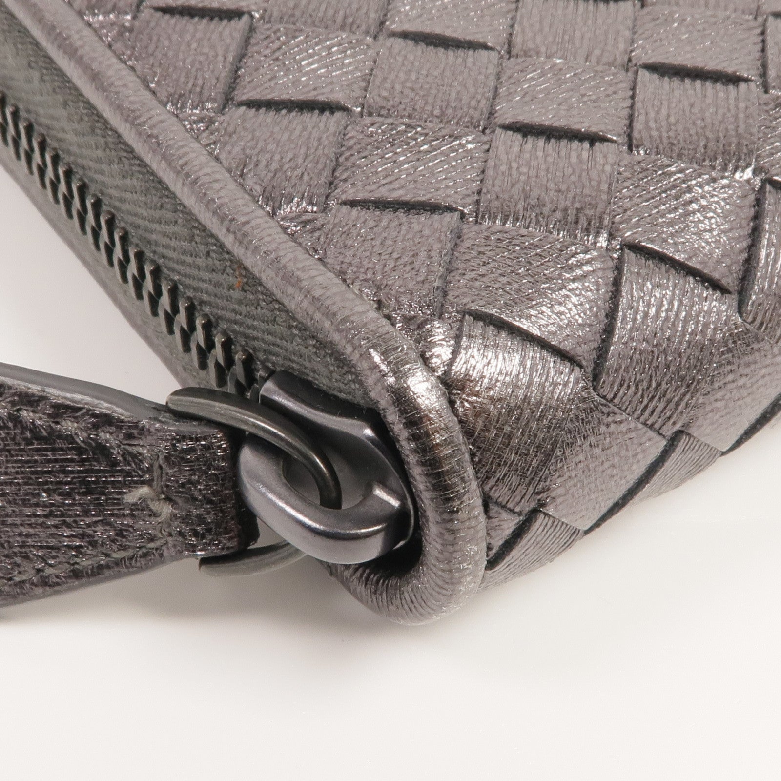 BOTTEGA VENETA 織紋皮革Zipped Long Wallet長錢包