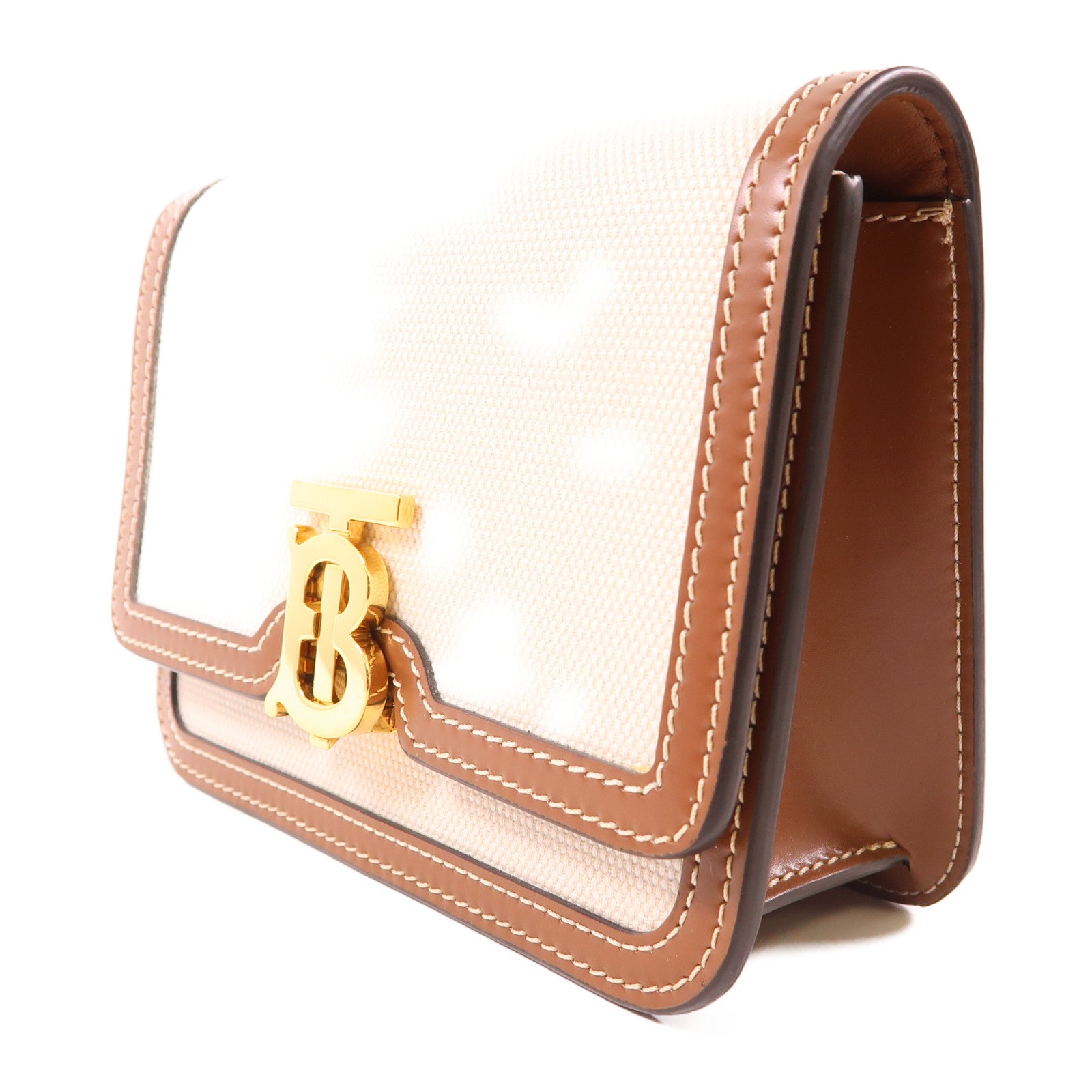 BURBERRY 帆布Shoulder Bag金扣肩背袋