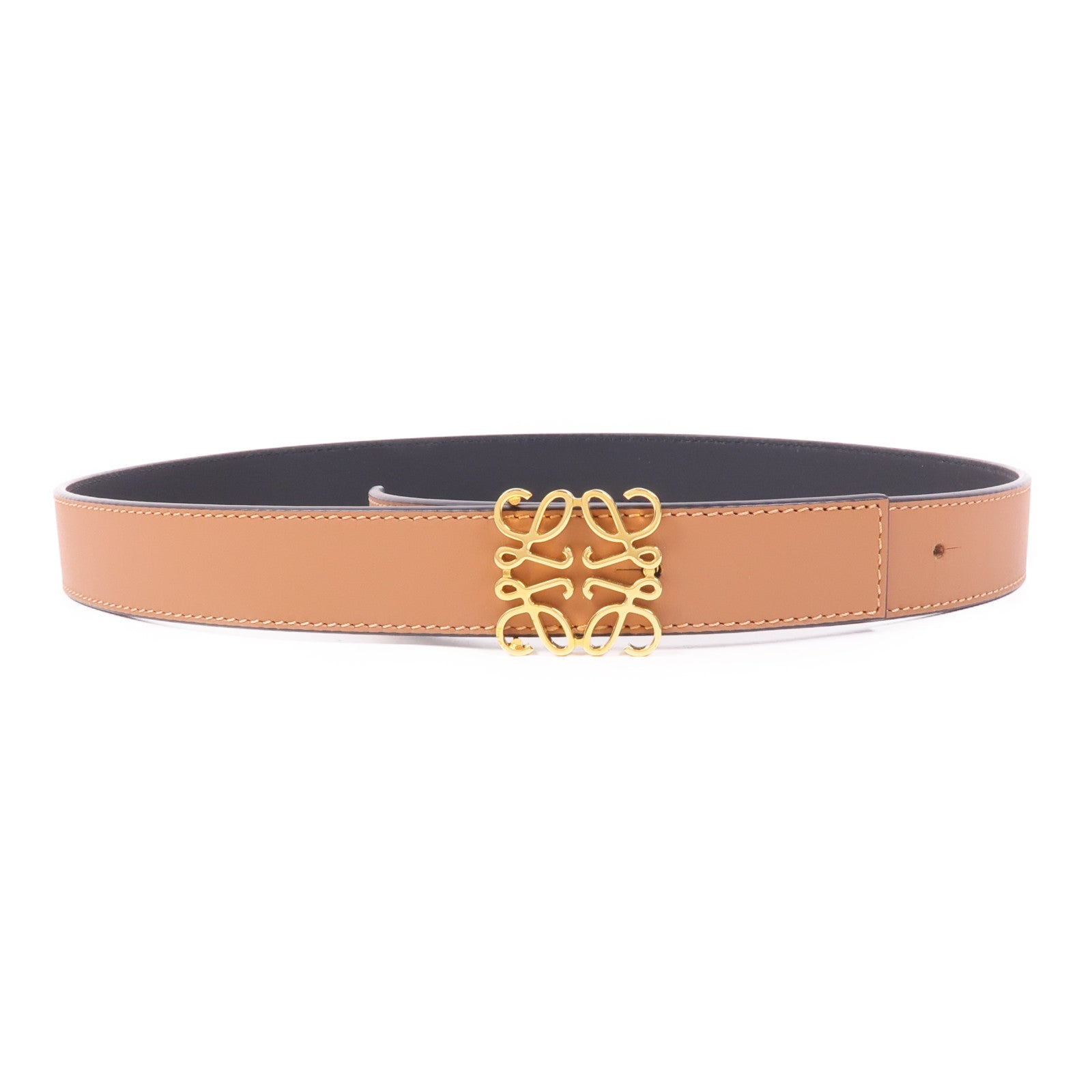 LOEWE 皮革Belt金扣皮帶