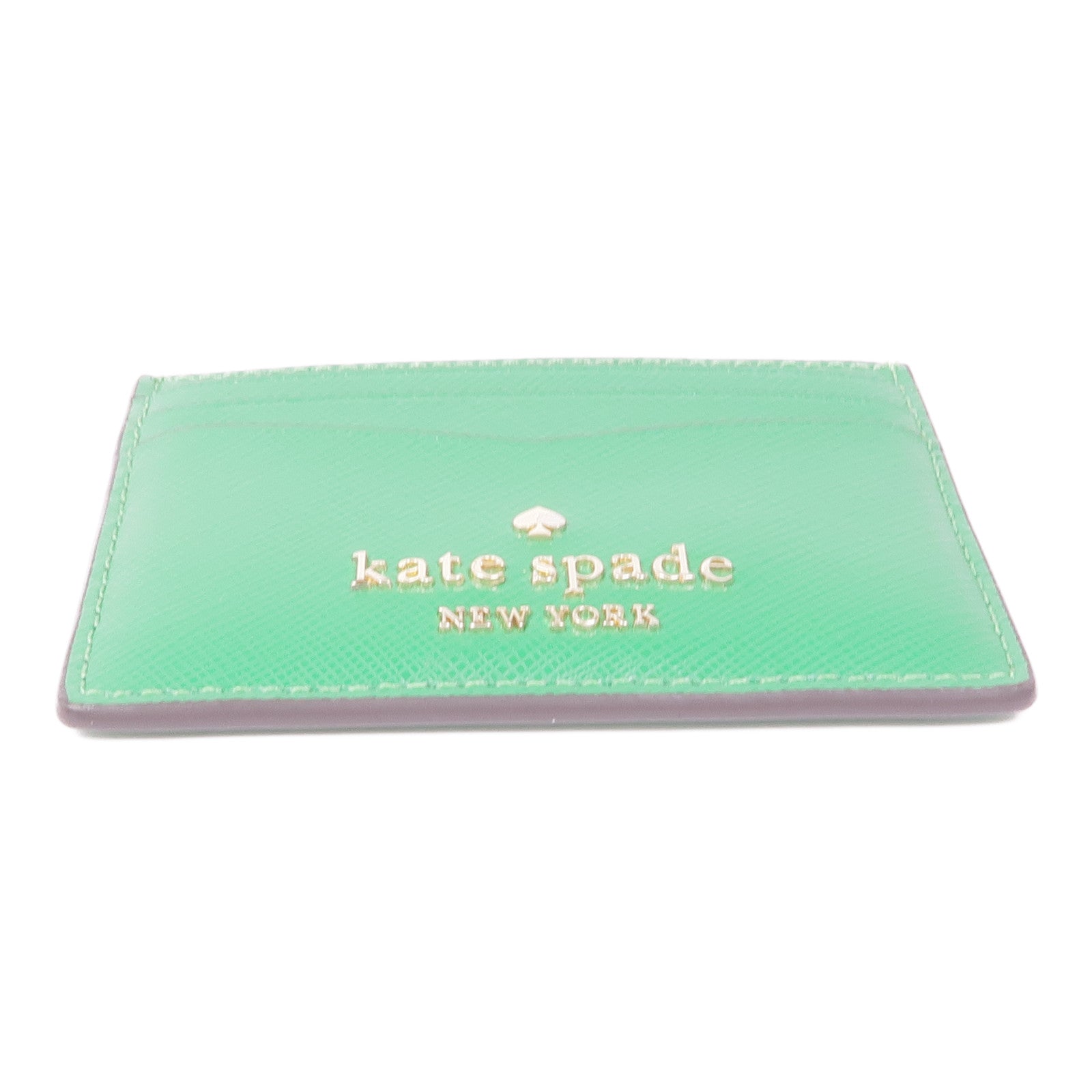 Kate Spade 皮革Card Case銀扣卡片套