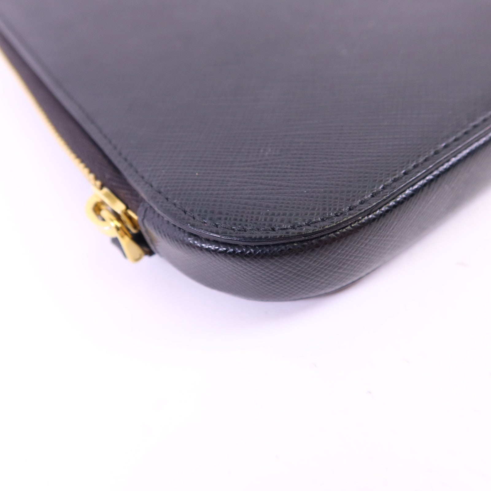 PRADA 牛皮皮革Saffiano Phone Case金扣手挽袋