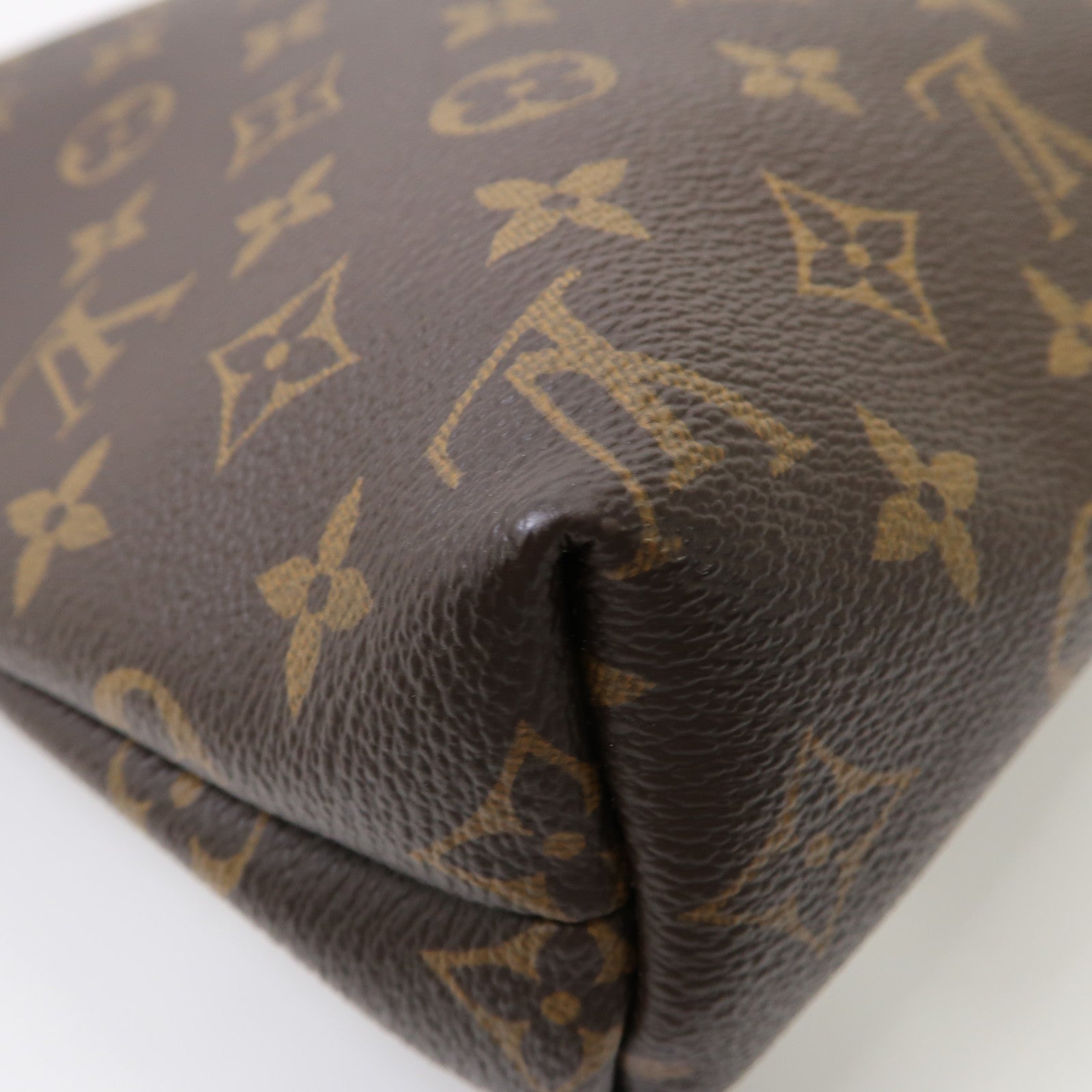 LOUIS VUITTON 【激減優惠】Monogram Lockit Chain金扣手挽袋啡色