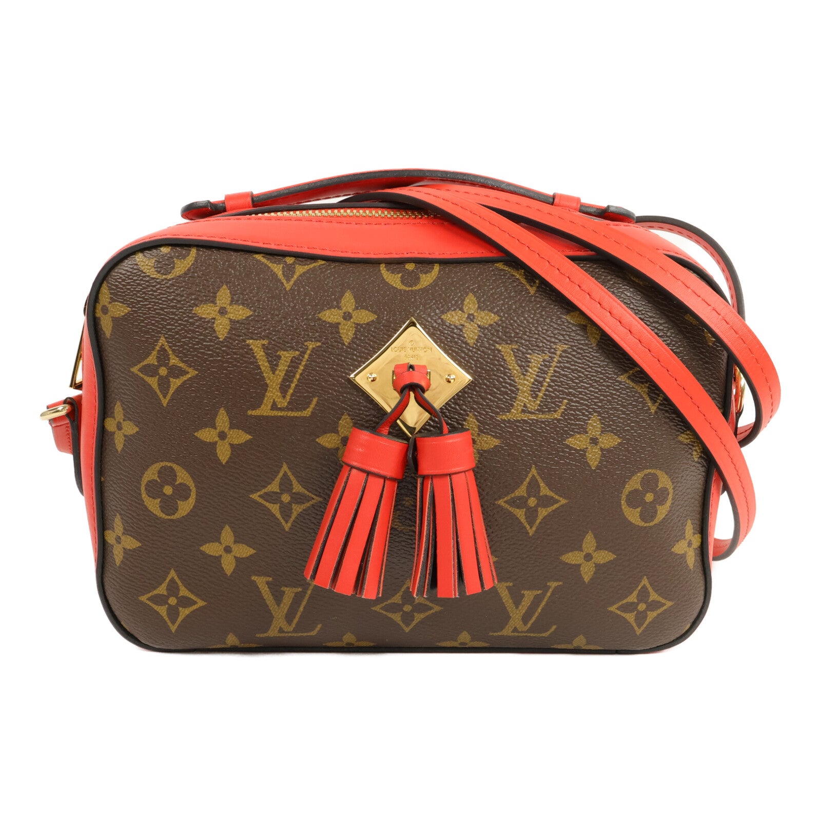 LOUIS VUITTON 塗層帆布Monogram Saintonge手挽肩背兩用袋