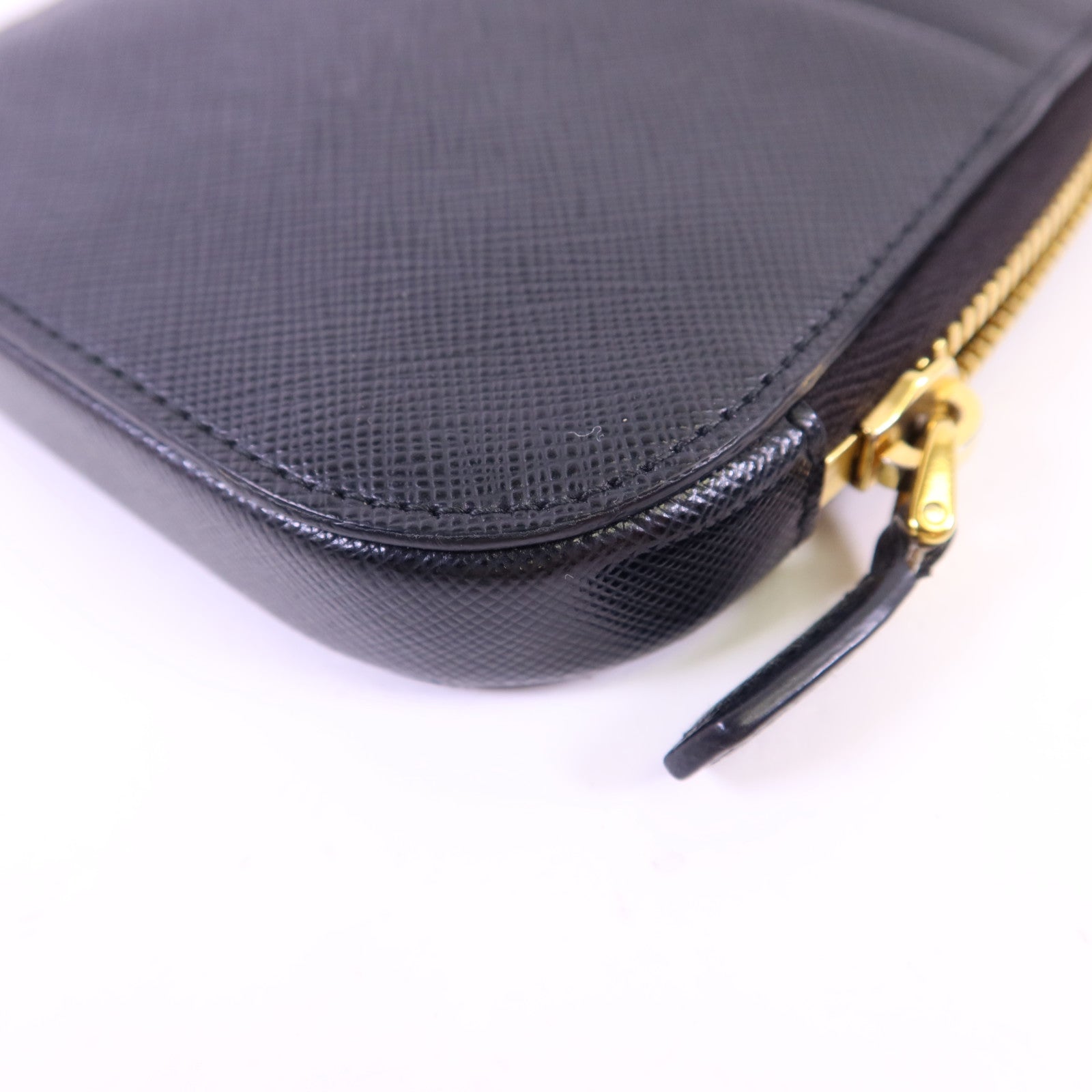PRADA 牛皮皮革Saffiano Phone Case金扣手挽袋