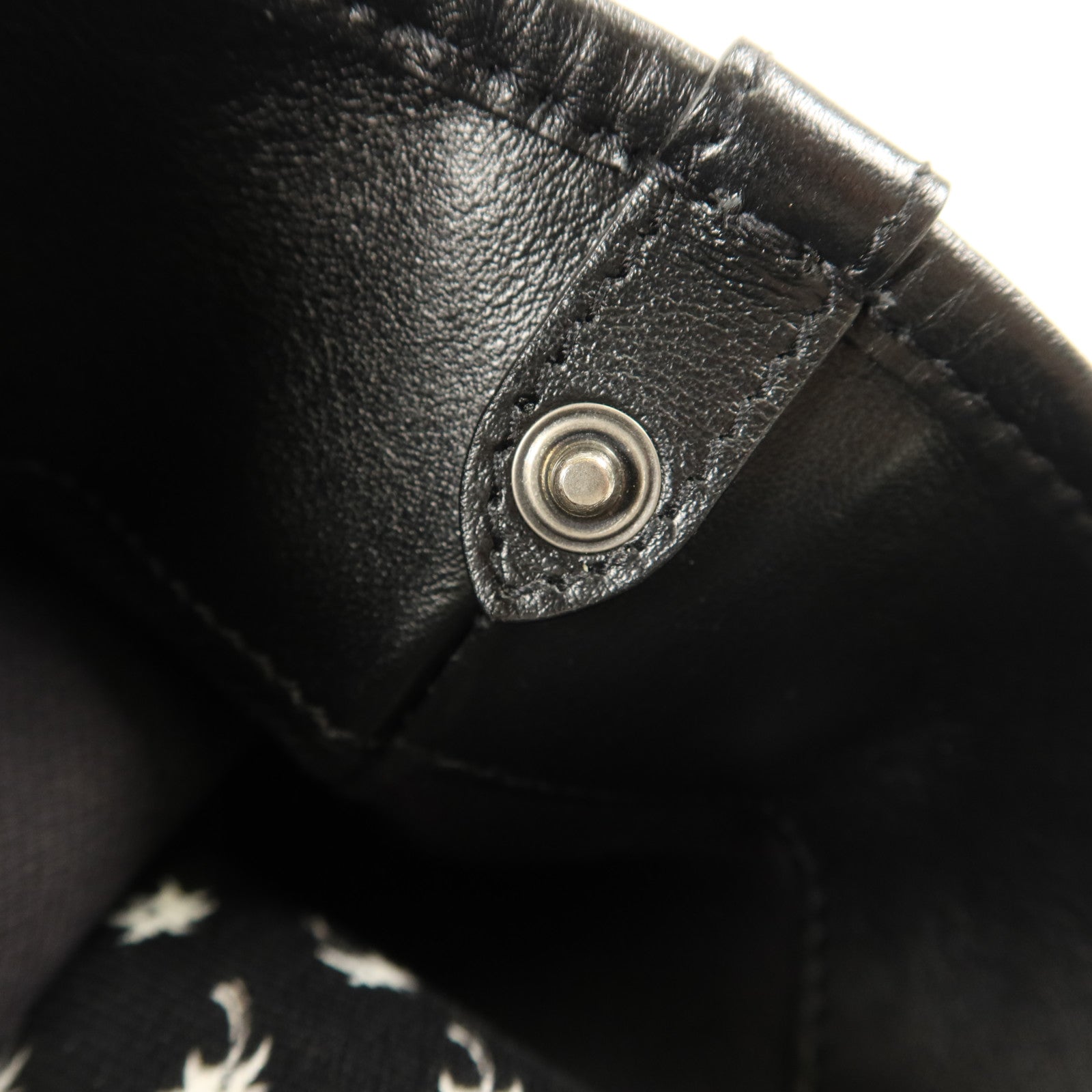 SAINT LAURENT 牛皮皮革/帆布Teddy Drawstring Tote Bag手挽袋
