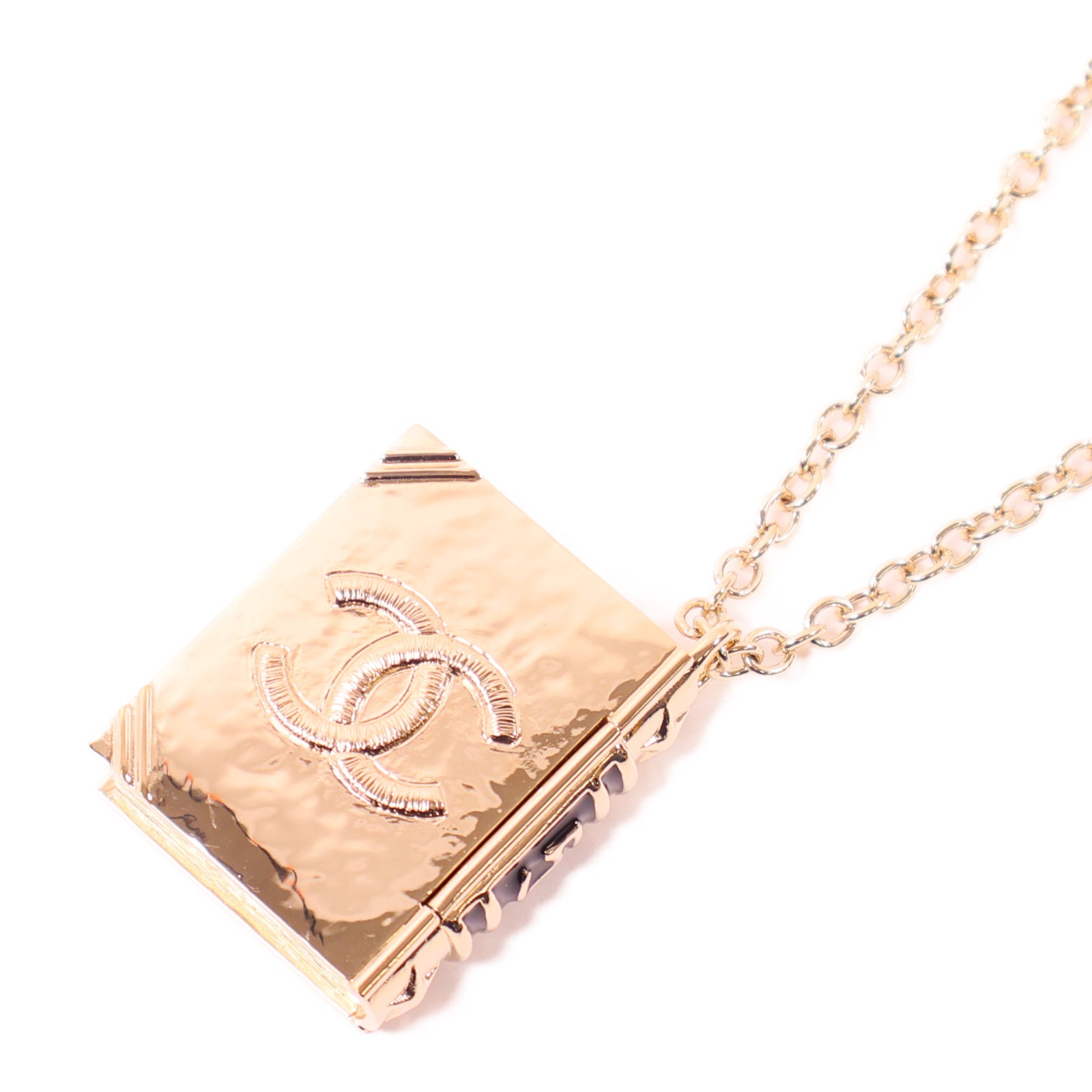 CHANEL 金屬Necklace項鍊金色/黑色