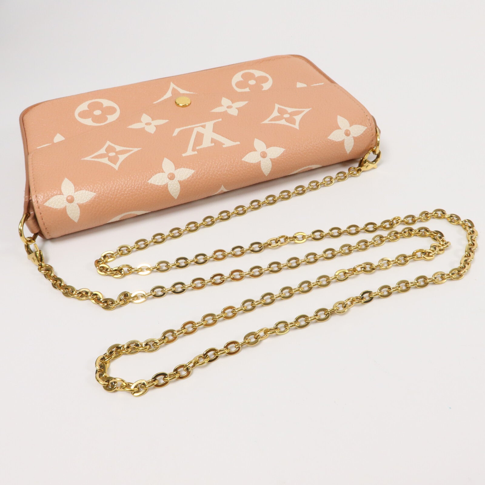 LOUIS VUITTON Monogram Empreinte Pochette Felicie鏈帶肩背袋