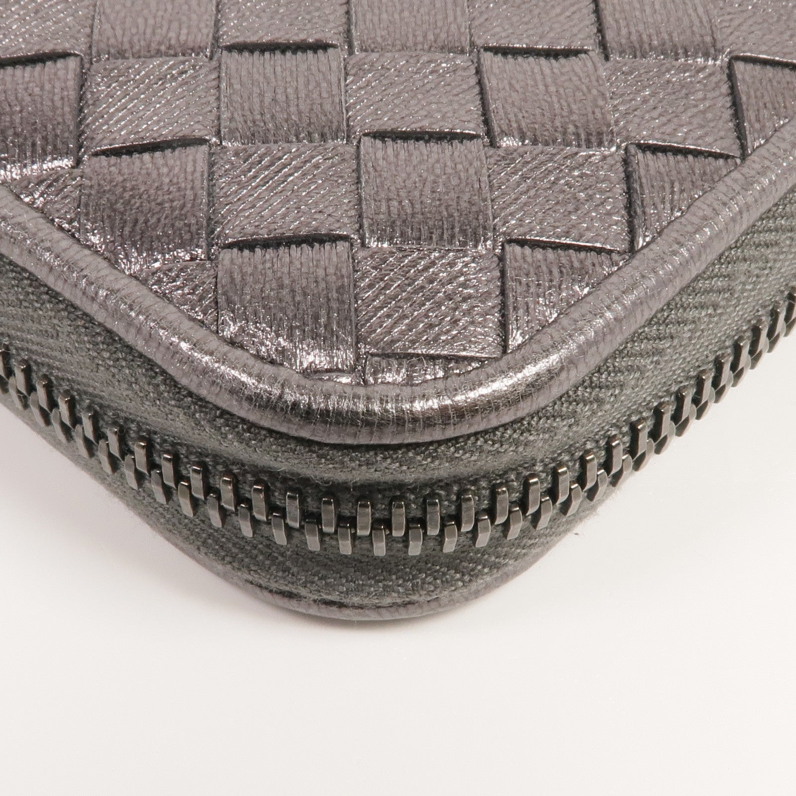 BOTTEGA VENETA 織紋皮革Zipped Long Wallet長錢包
