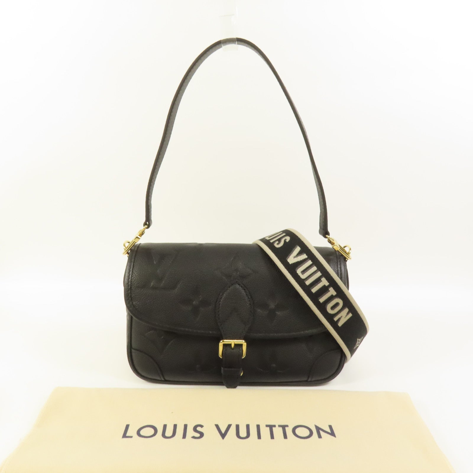 LOUIS VUITTON Monogram Empreinte Diane金扣肩背袋