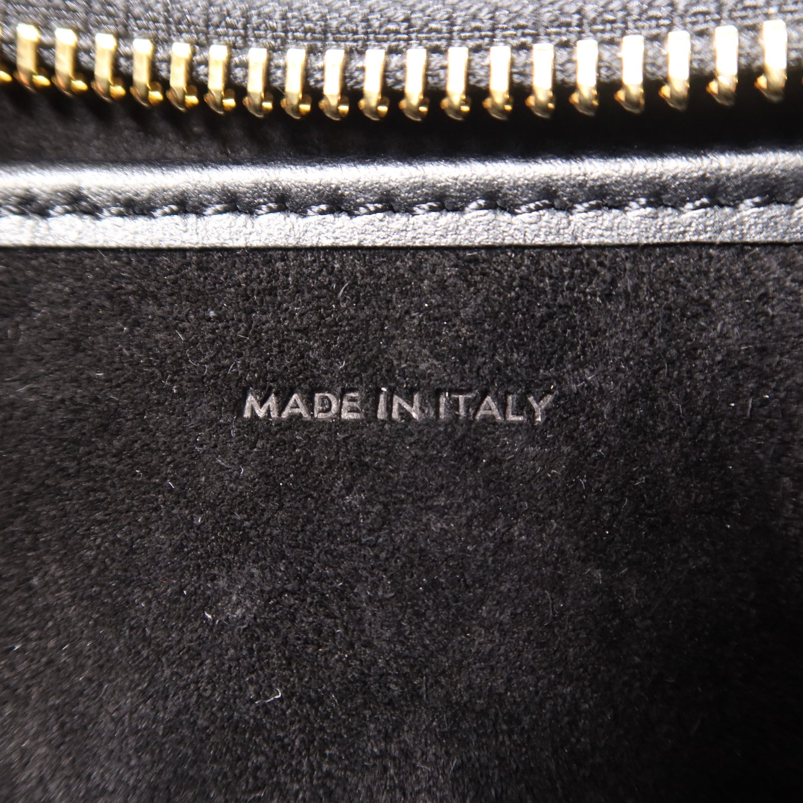 CELINE GHW Ava Shoulder Bag Calfskin Leather Black 6962