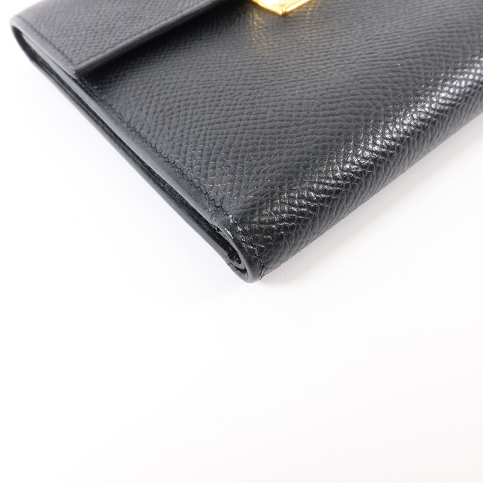 HERMES Epsom皮革Clic 12 Wallet金扣錢包Noir