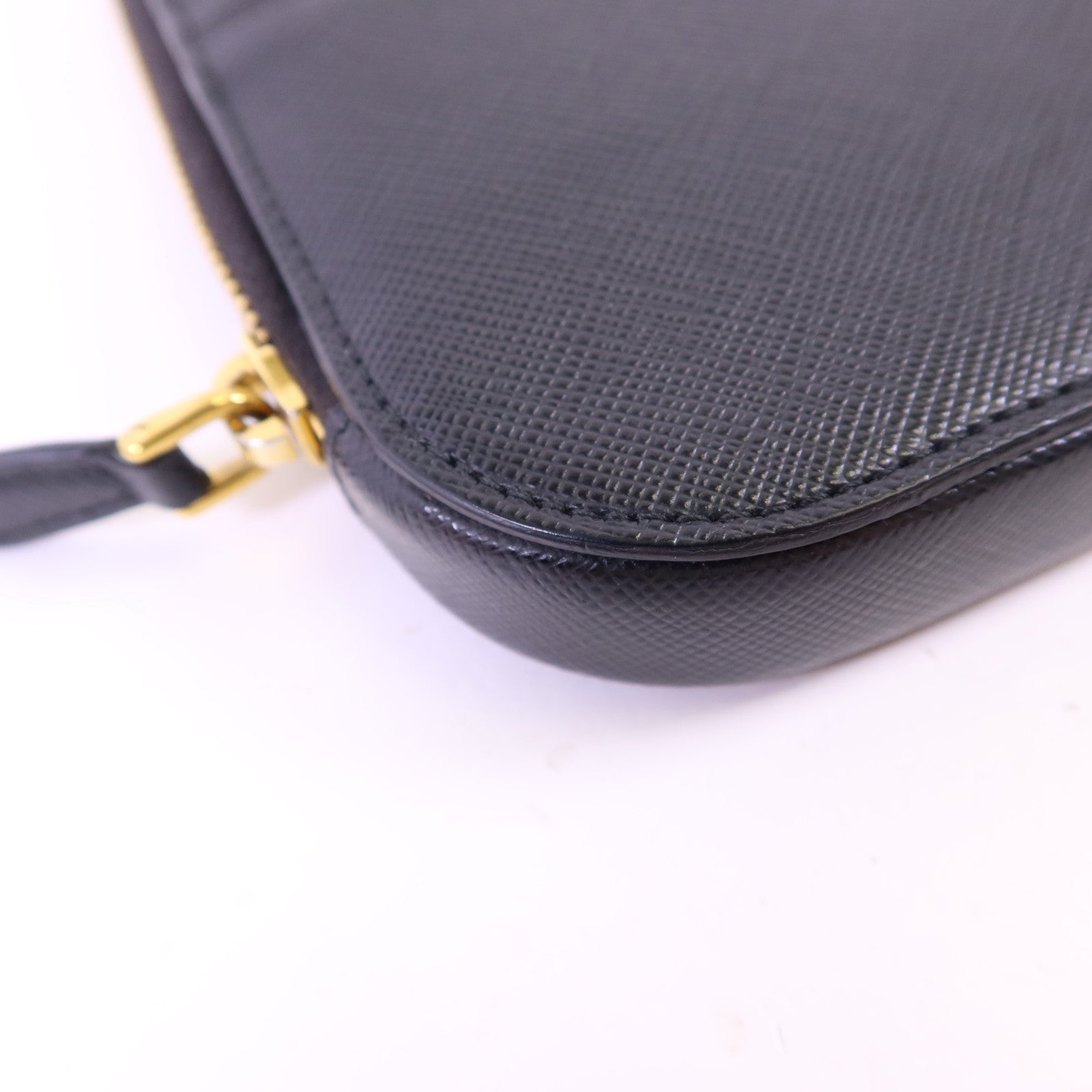 PRADA 牛皮皮革Saffiano Phone Case金扣手挽袋