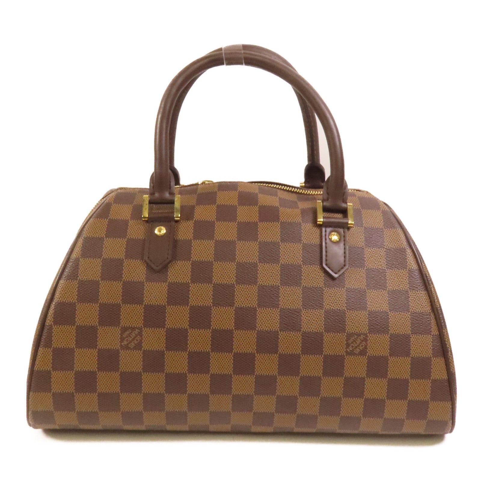 LOUIS VUITTON Damier Ribera MM金扣手挽袋