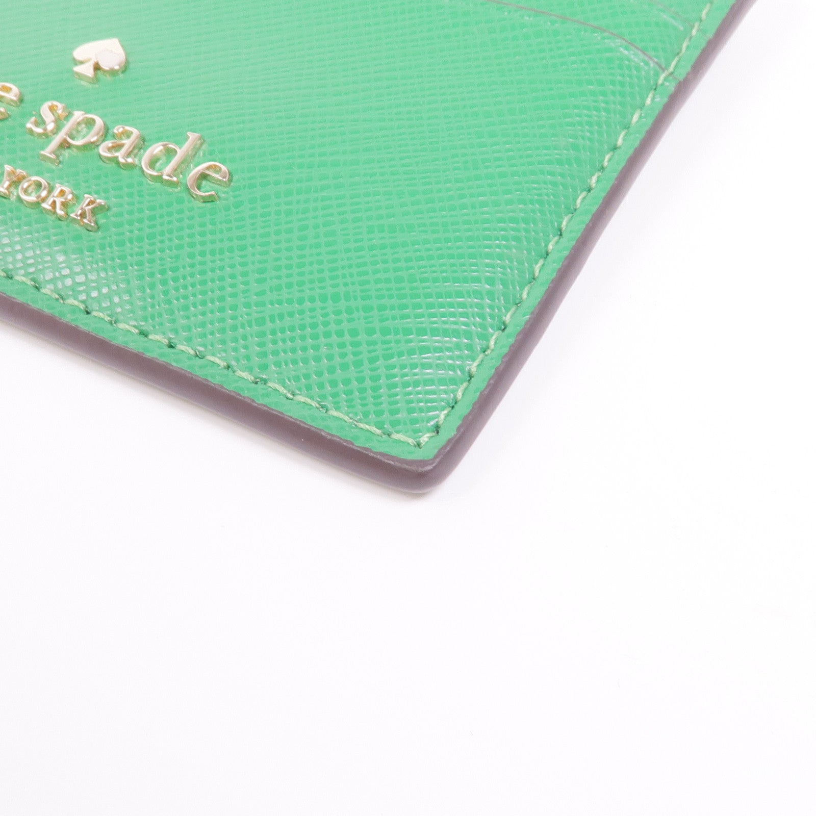 Kate Spade 皮革Card Case銀扣卡片套