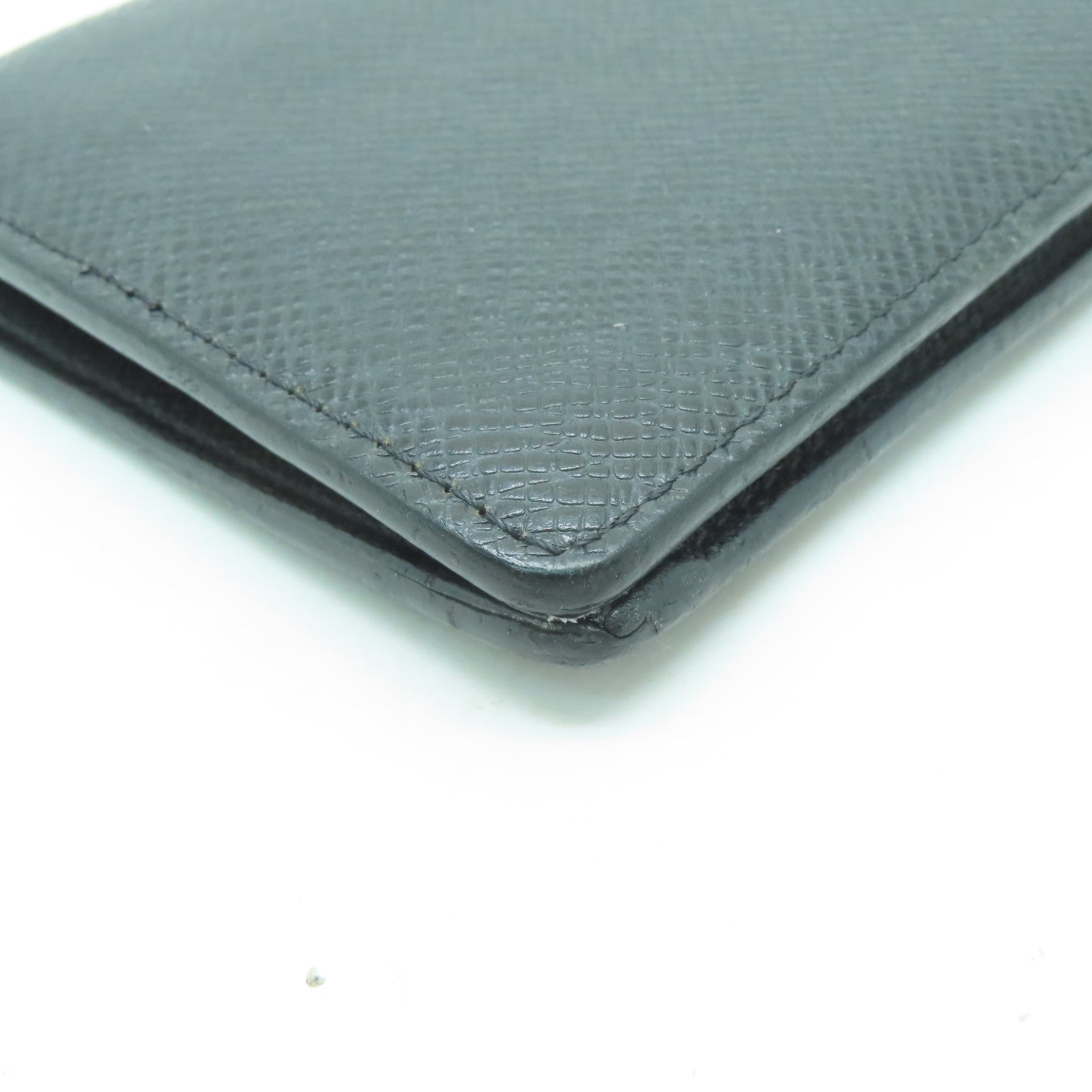 LOUIS VUITTON 【激減優惠】Taiga Brazza Wallet銀扣長錢包黑色
