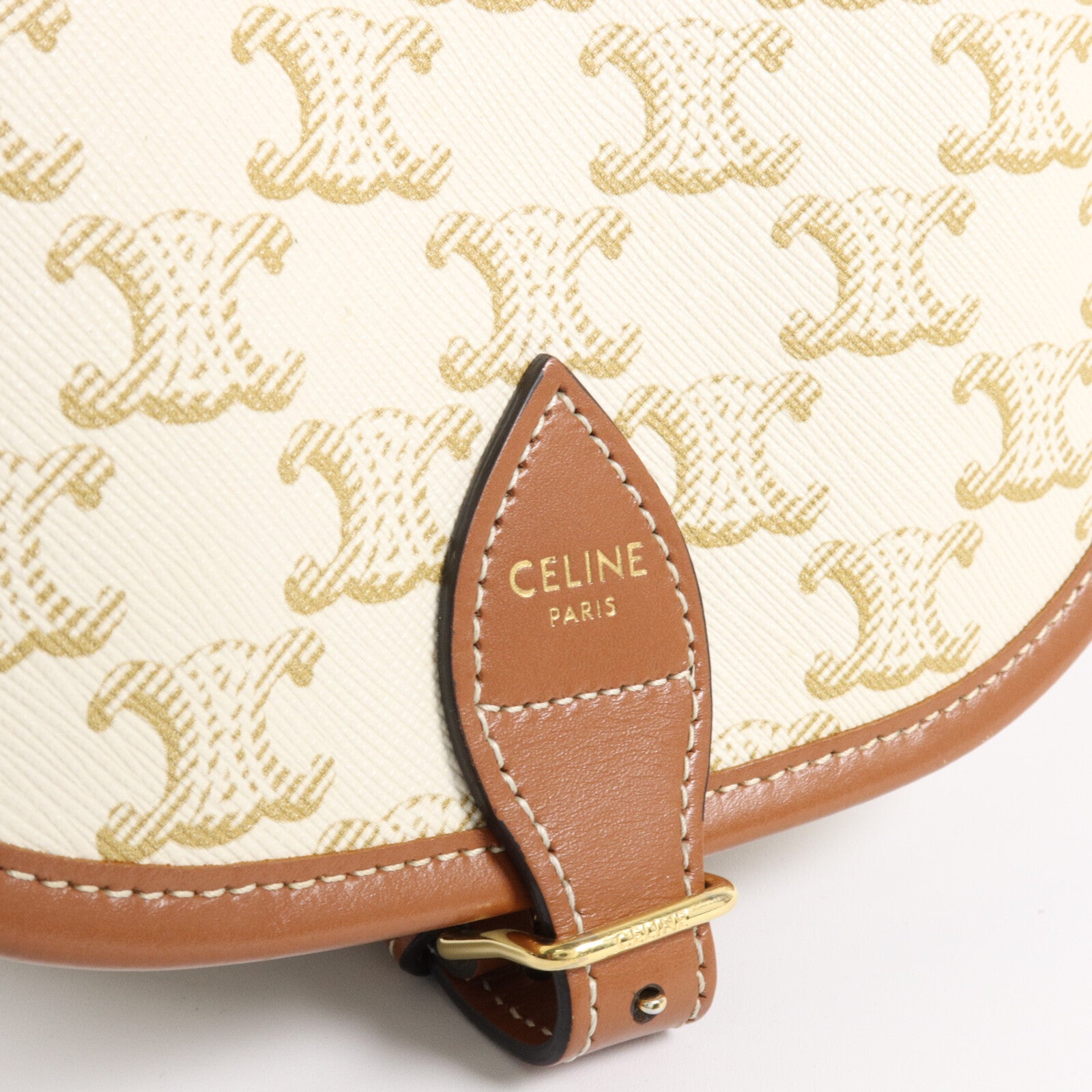 CELINE 塗層帆布Folco肩背袋