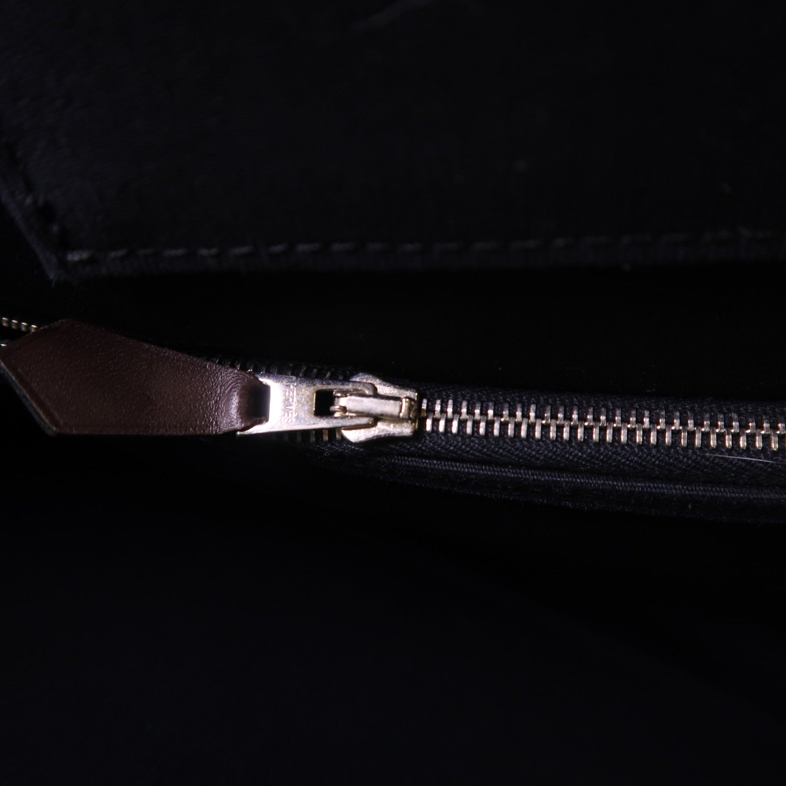 HERMES 帆布Cabag銀扣手挽肩背兩用袋