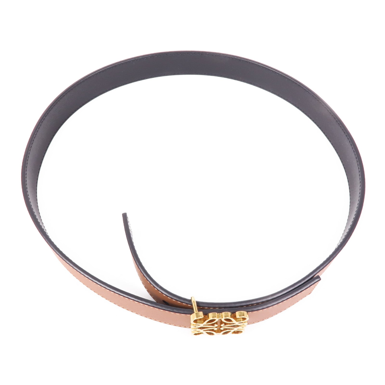 LOEWE 皮革Belt金扣皮帶