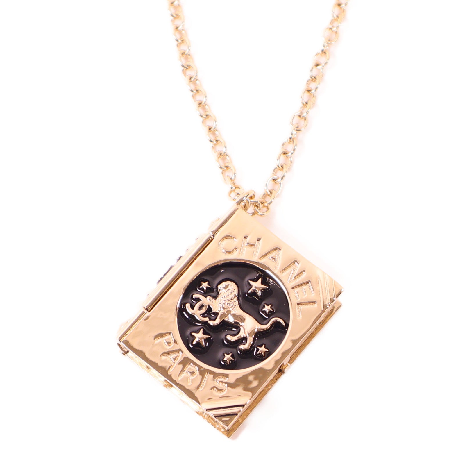 CHANEL 金屬Necklace項鍊金色/黑色