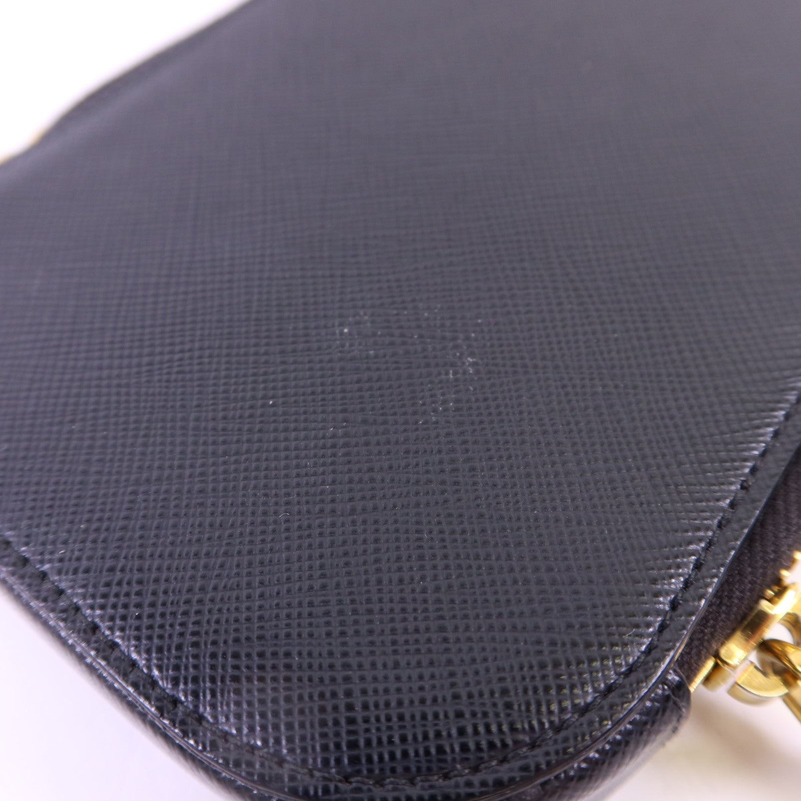PRADA 牛皮皮革Saffiano Phone Case金扣手挽袋
