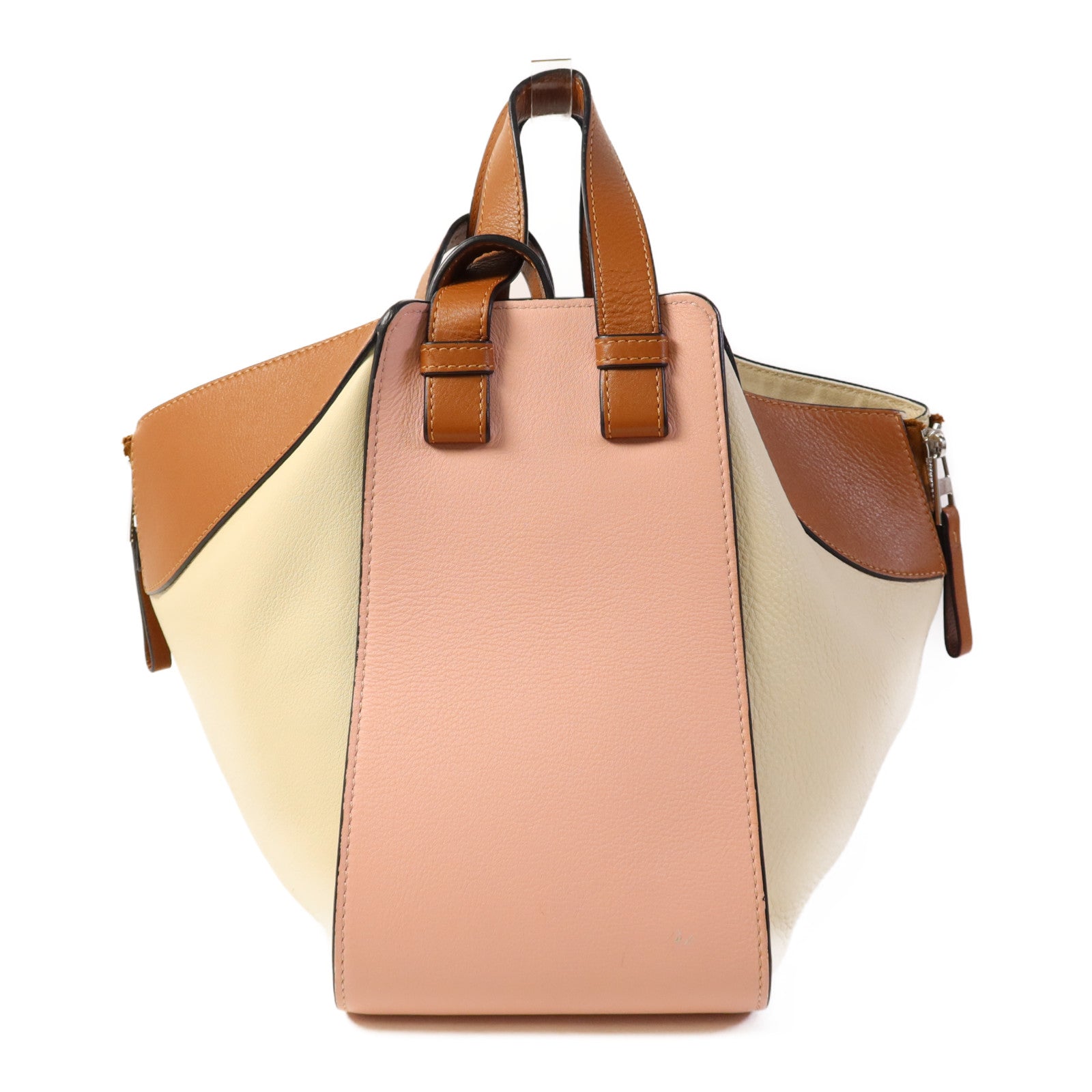 LOEWE 牛皮皮革Hammock Small Bag銀扣手挽肩背兩用袋