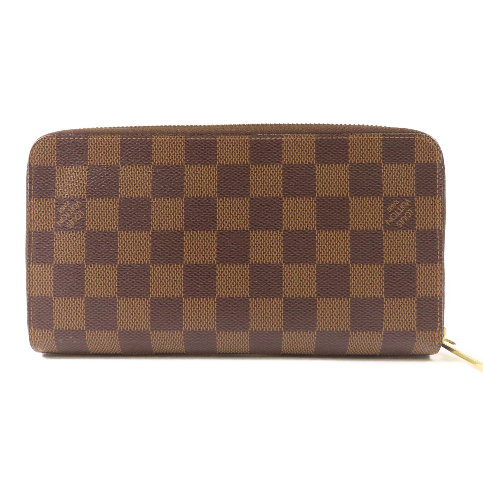 LOUIS VUITTON Damier Zippy Organizer金扣長錢包