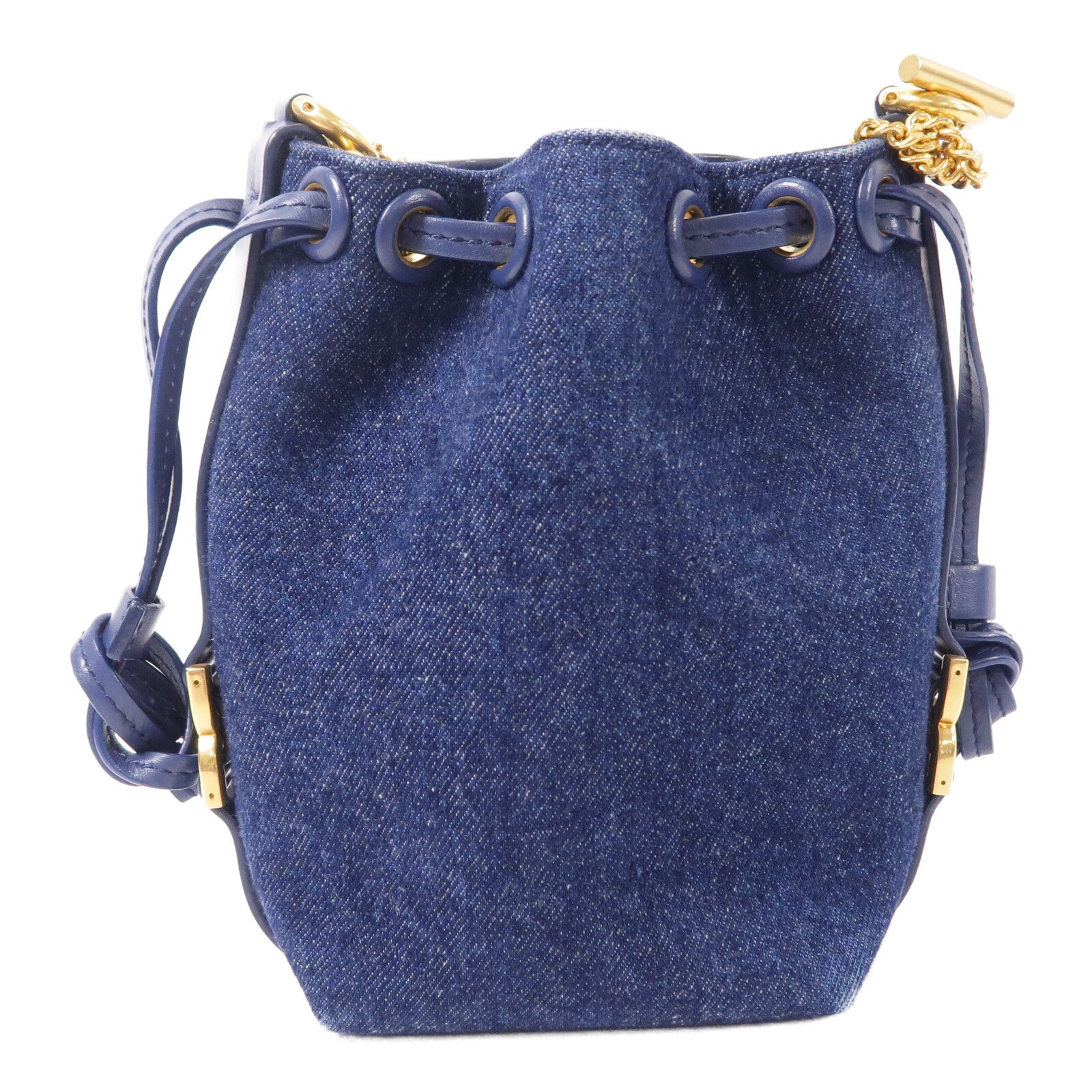 Chloe 牛仔布Marcie鏈帶肩背袋