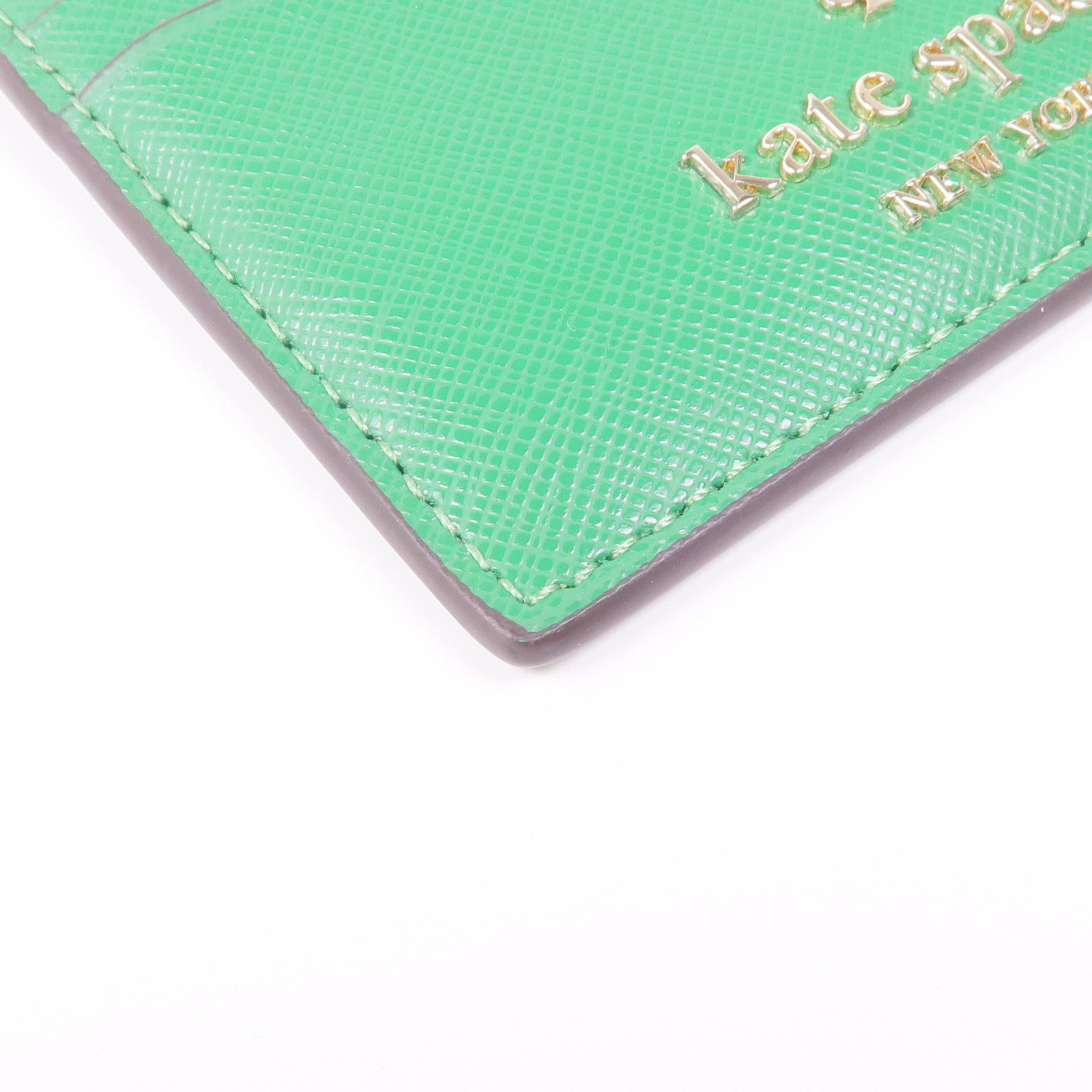 Kate Spade 皮革Card Case銀扣卡片套
