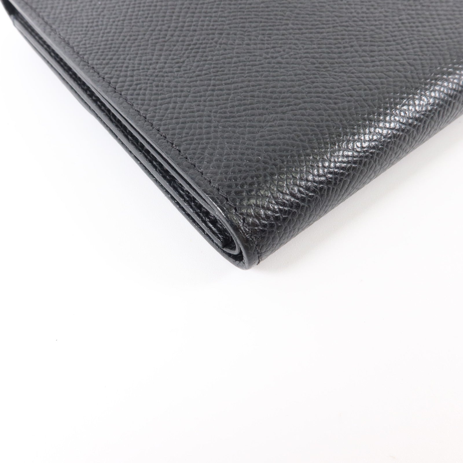 HERMES Epsom皮革Clic 12 Wallet金扣錢包Noir