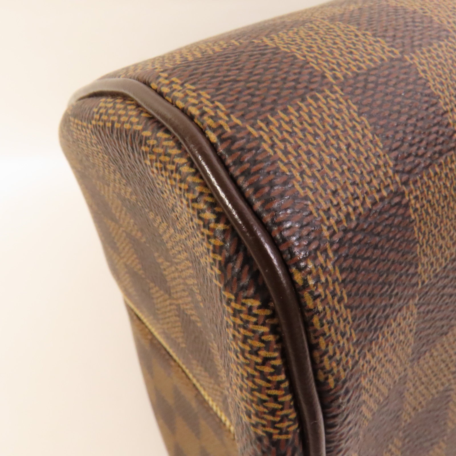 LOUIS VUITTON Damier Ribera MM金扣手挽袋