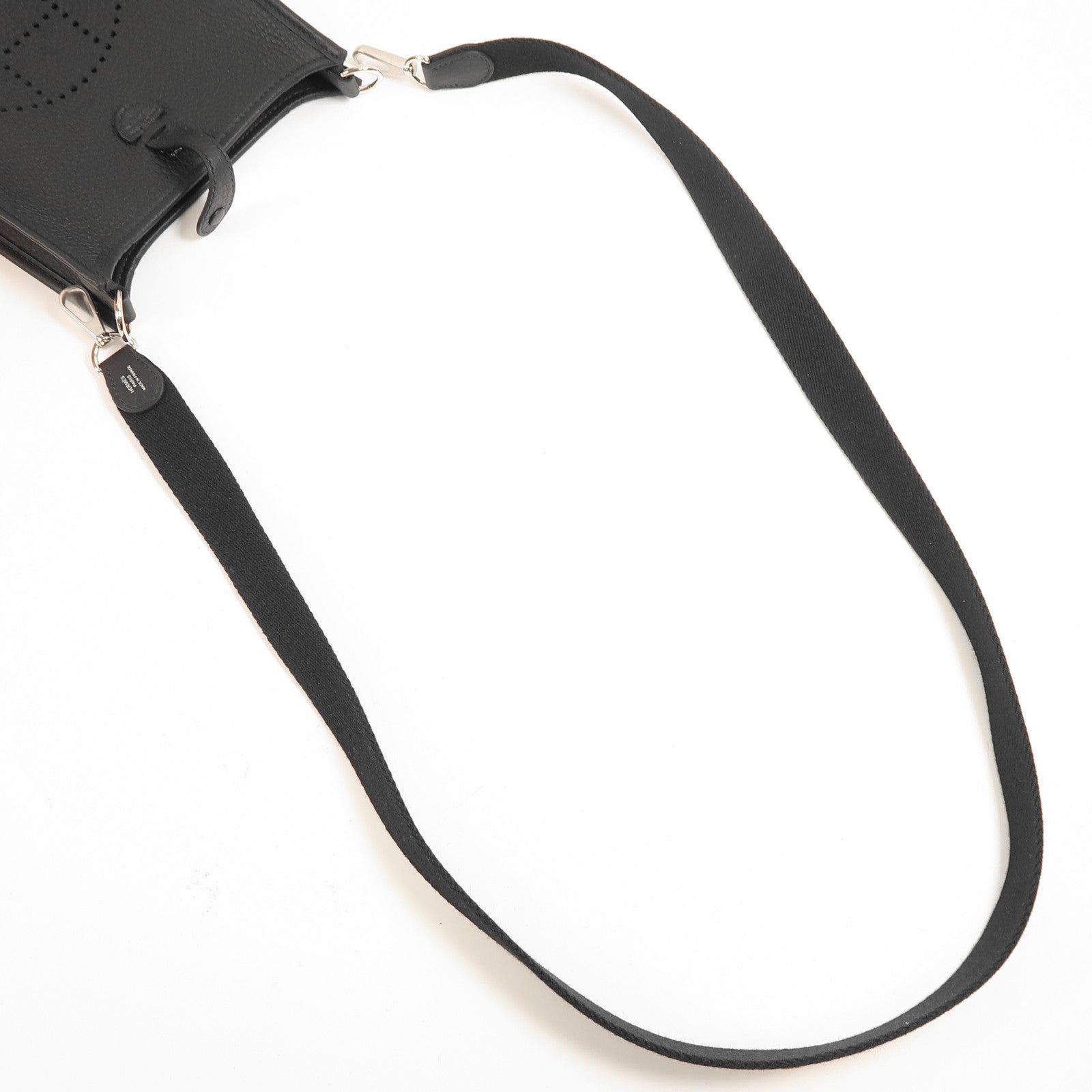 HERMES Clemence皮革Evelyne TPM銀扣肩背袋