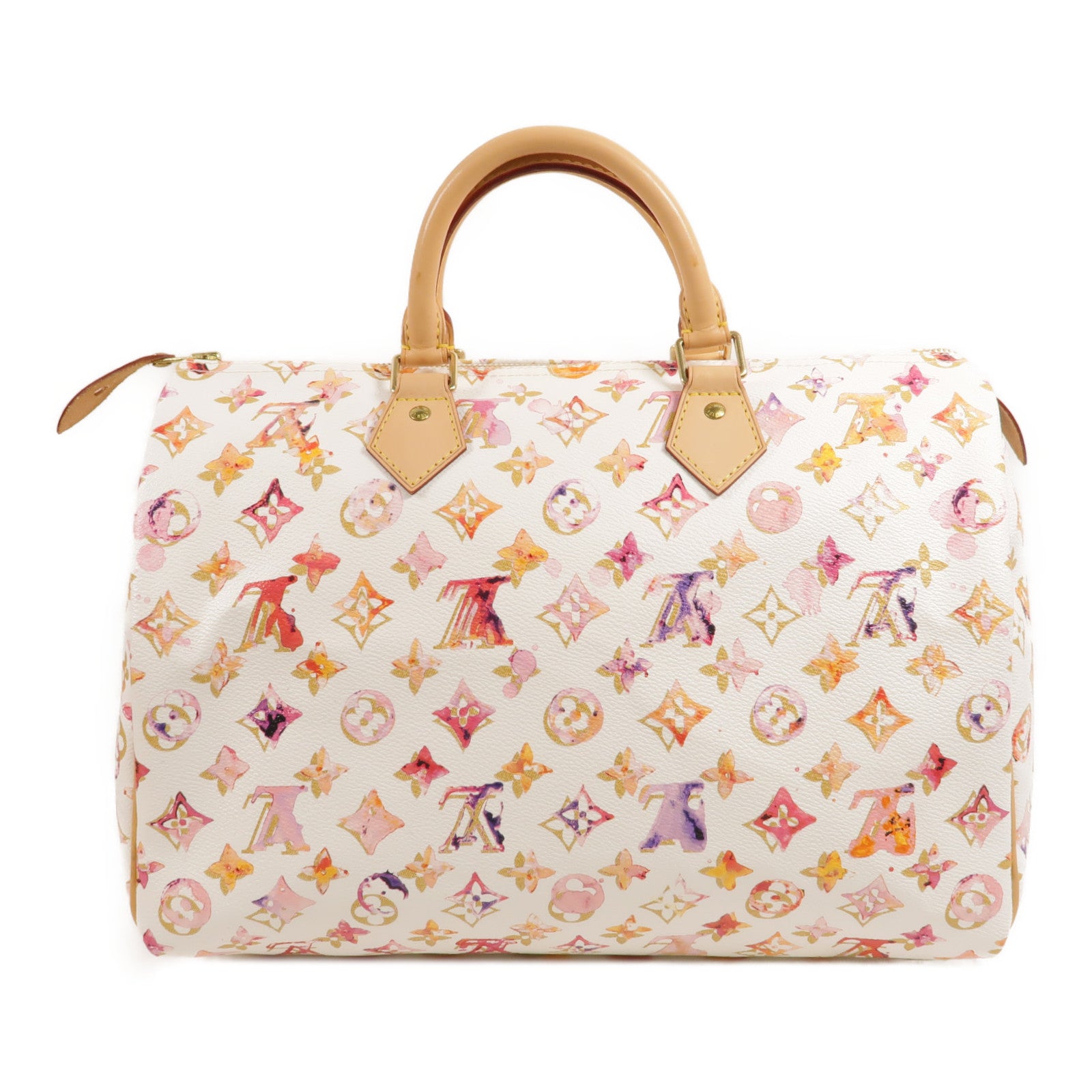 LOUIS VUITTON Watercolor Monogram Aquarelle Speedy 35手挽袋