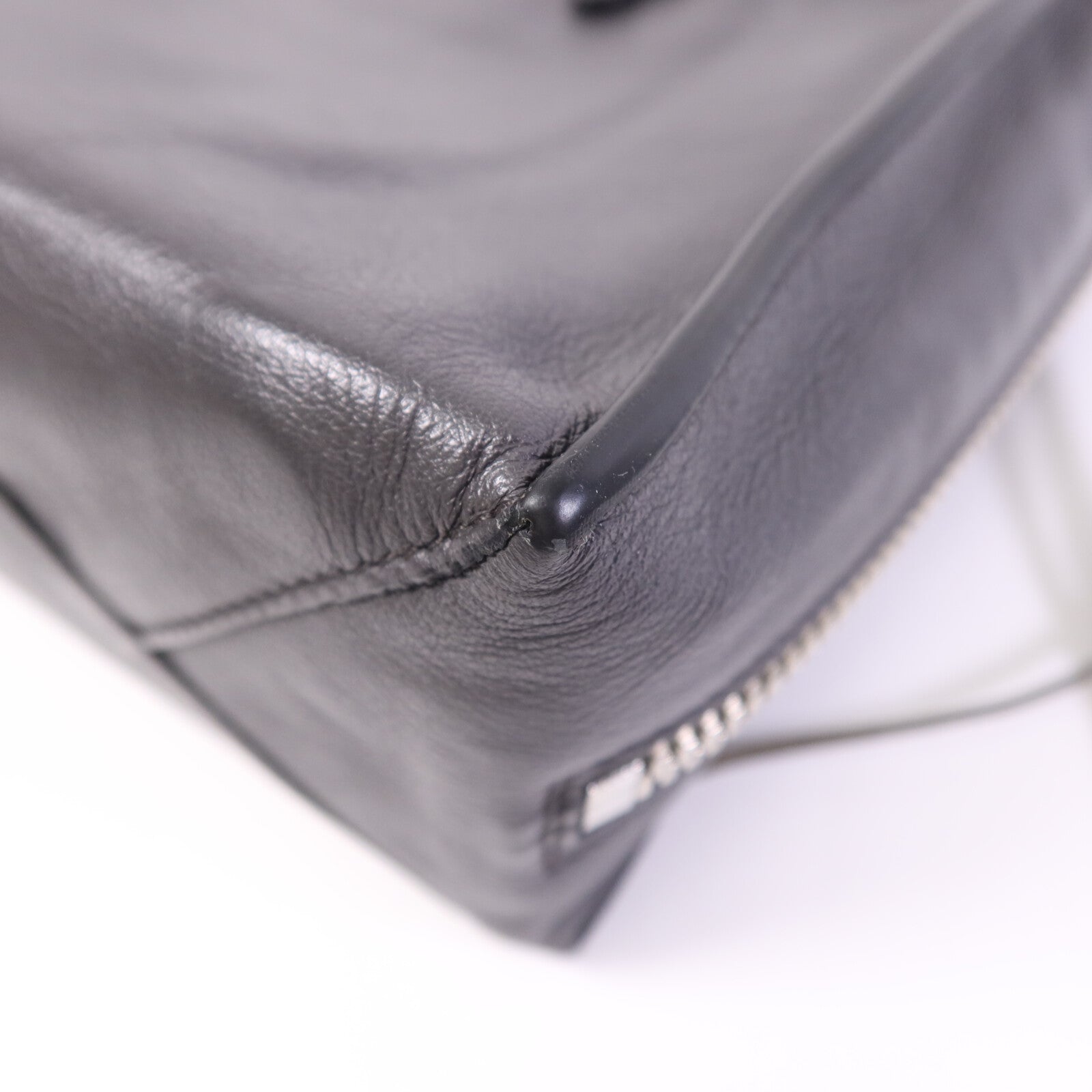 BALENCIAGA 牛皮皮革Shoulder Bag銀扣手挽肩背兩用袋