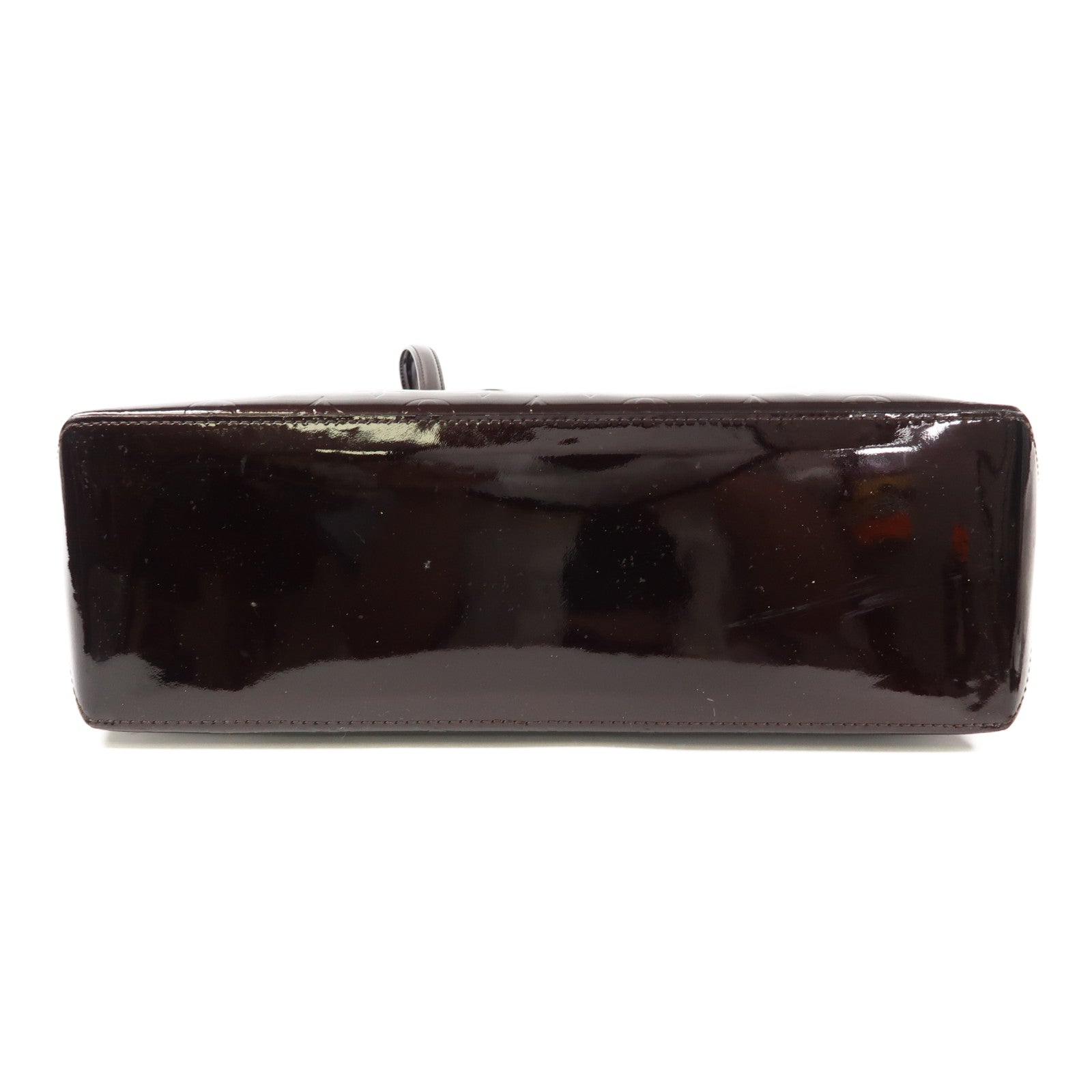 LOUIS VUITTON Vernis Wilshire MM金扣肩背袋/手挽袋