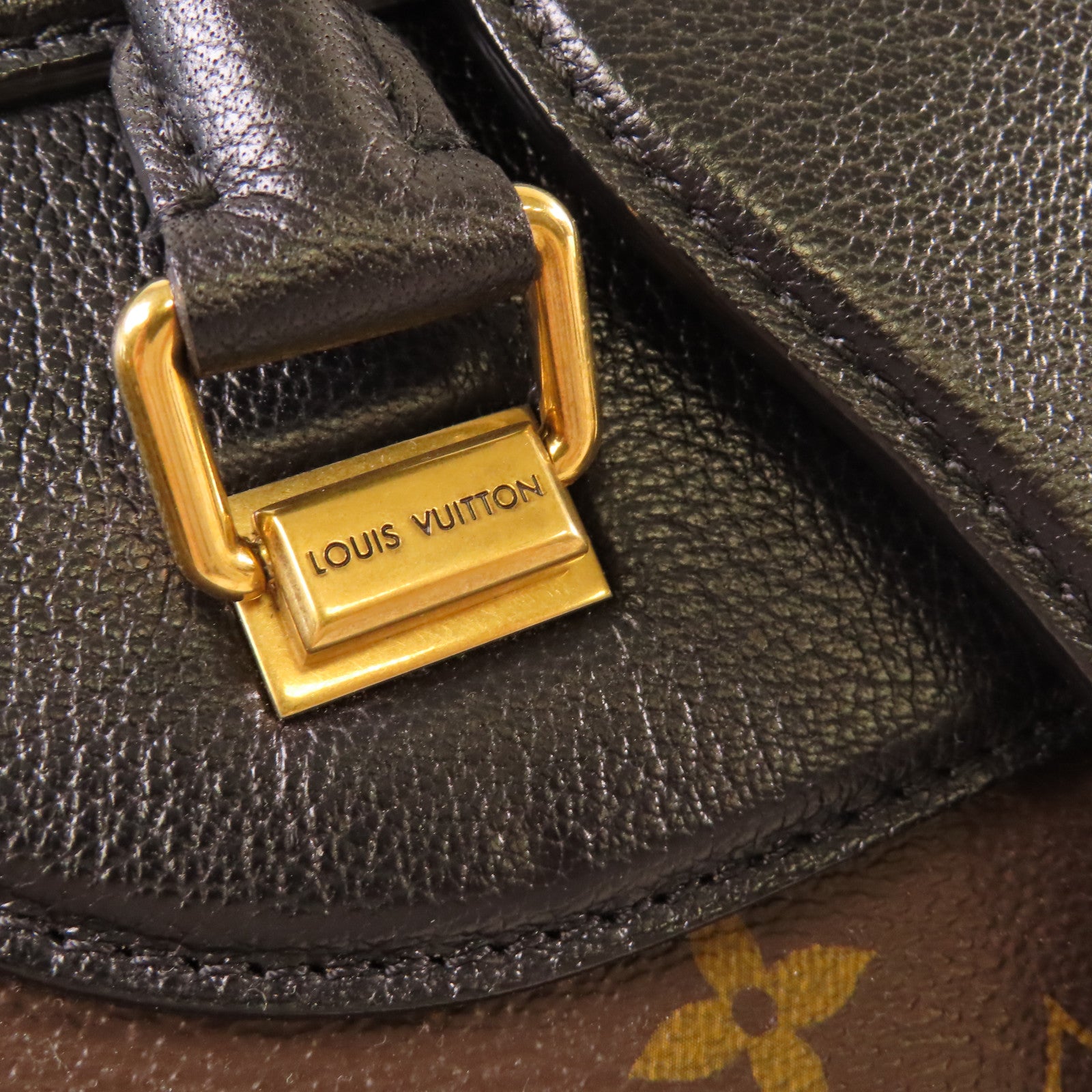 LOUIS VUITTON Monogram Golden Arrow Speedy 30 Handbag金扣手挽袋啡色/黑色
