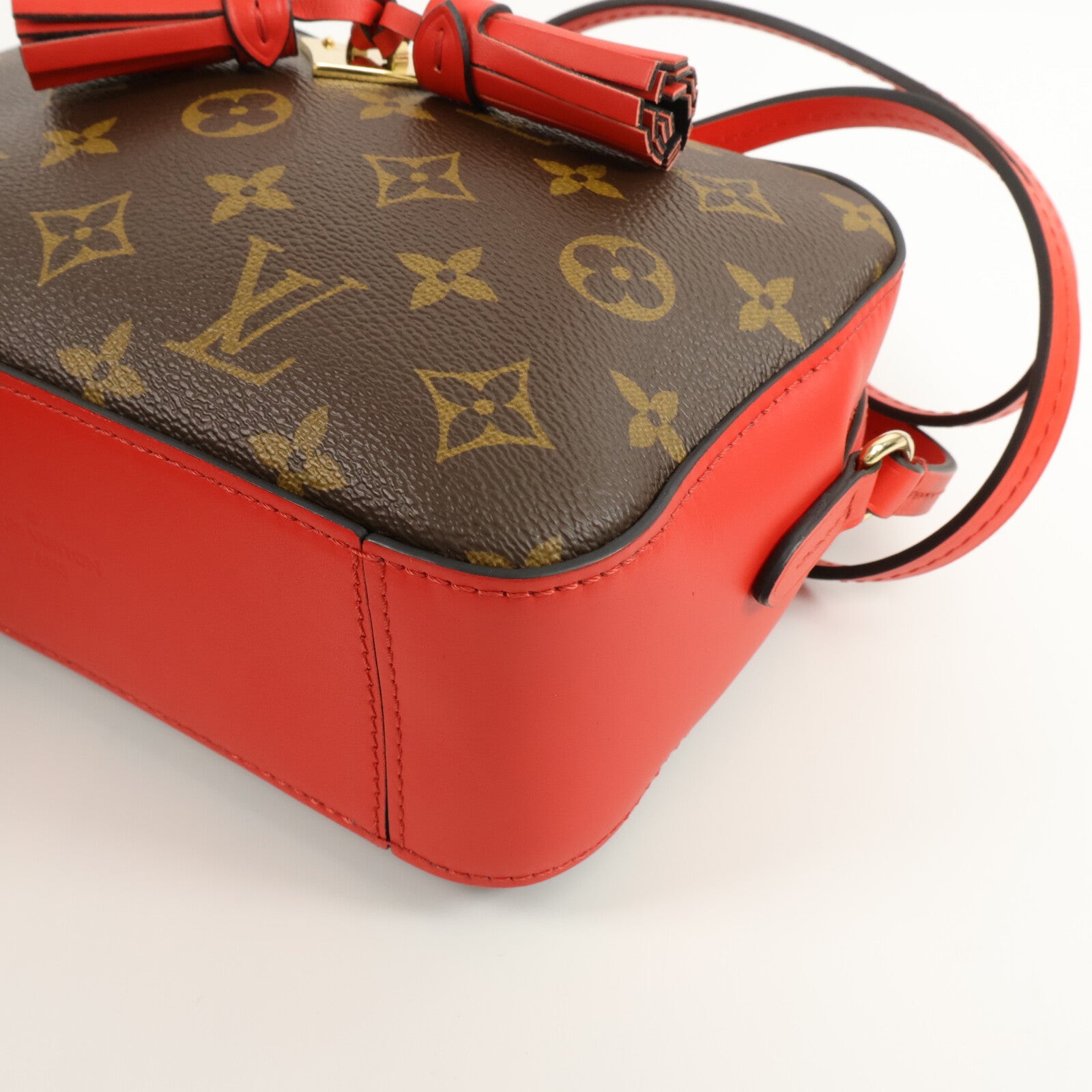 LOUIS VUITTON 塗層帆布Monogram Saintonge手挽肩背兩用袋