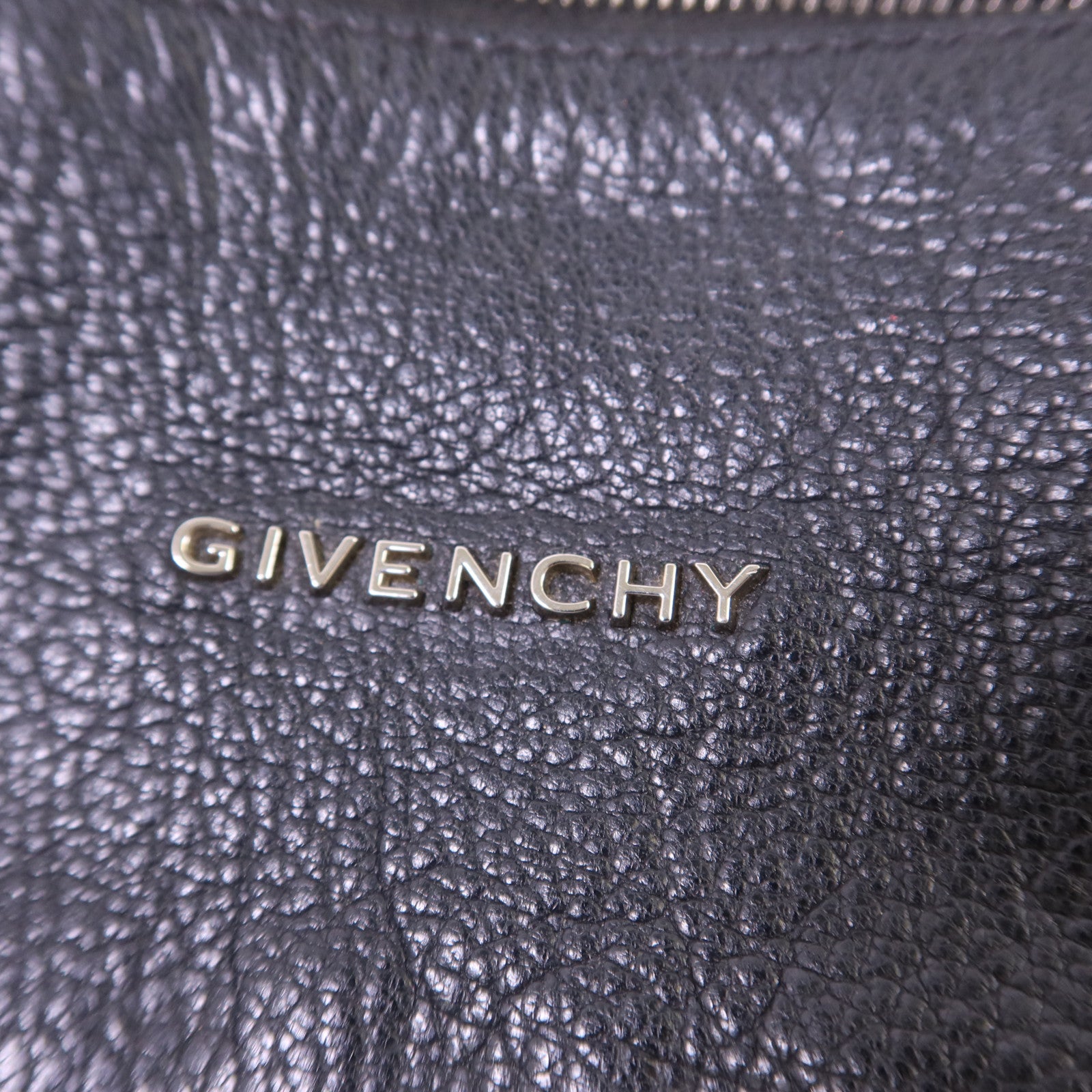 GIVENCHY 牛皮皮革Pandora Mini銀扣鏈帶肩背袋