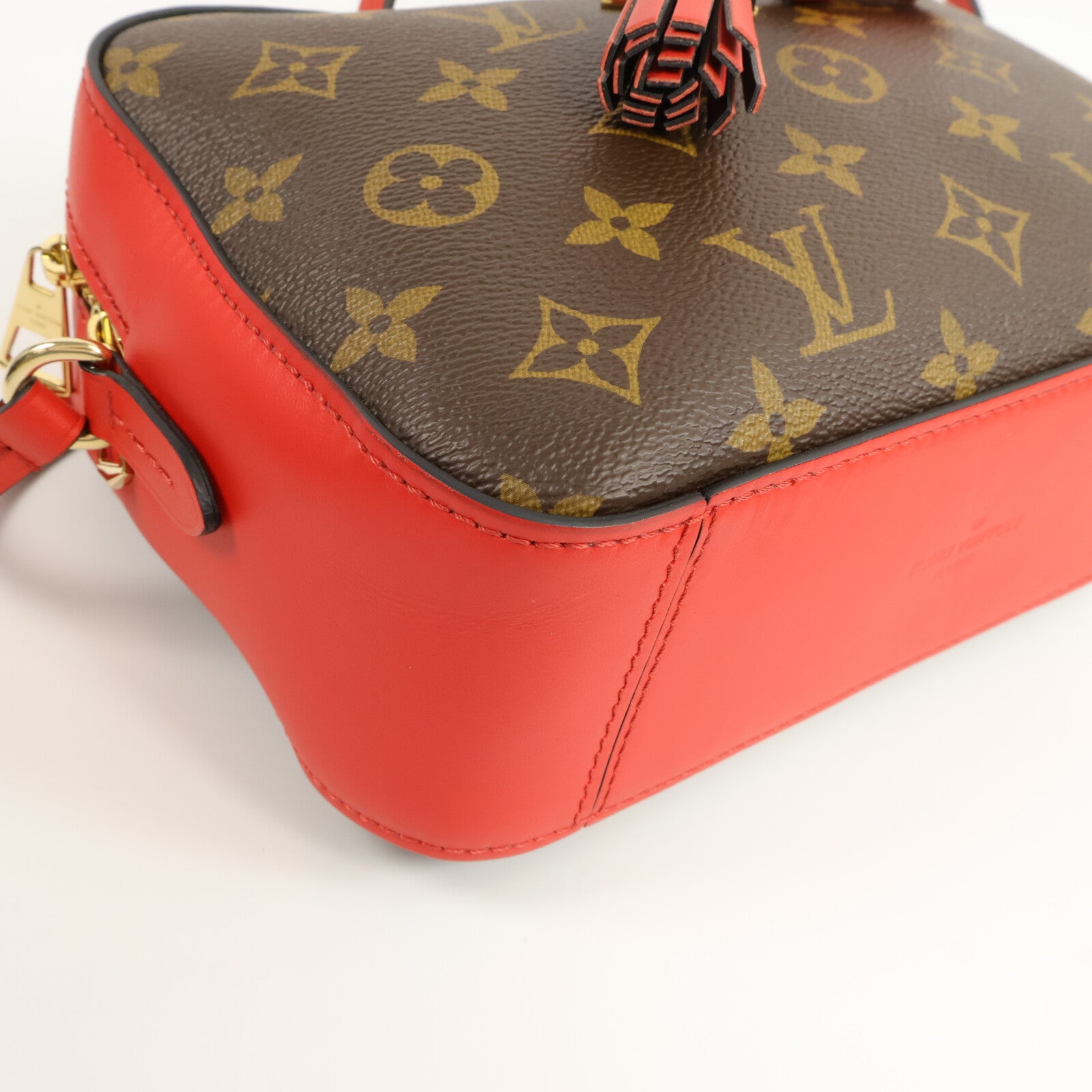 LOUIS VUITTON 塗層帆布Monogram Saintonge手挽肩背兩用袋