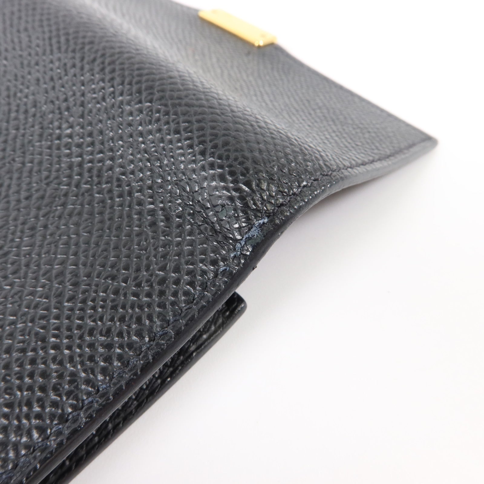 HERMES Epsom皮革Clic 12 Wallet金扣錢包Noir