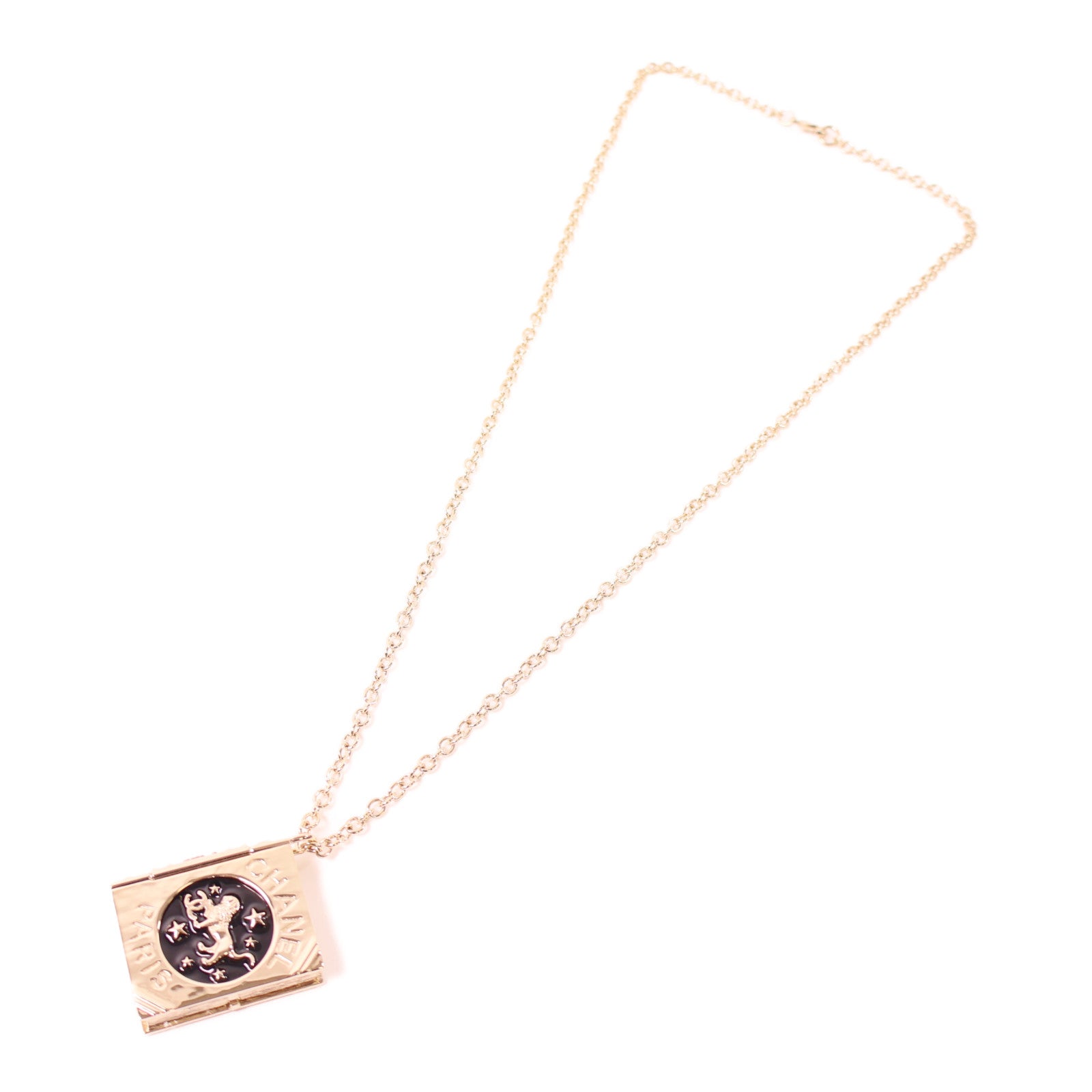 CHANEL 金屬Necklace項鍊金色/黑色