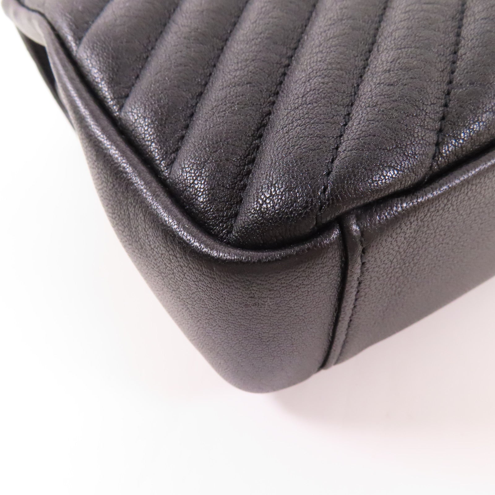 SAINT LAURENT 皮革College Medium鏈帶手挽肩背兩用袋